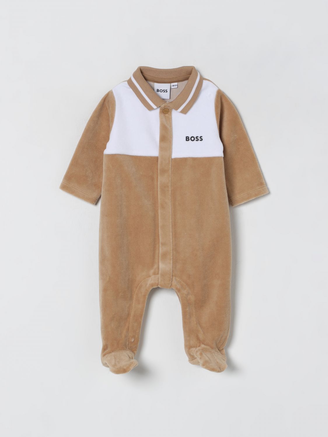 Hugo Boss Tracksuit Boss Kids Color White In Brown