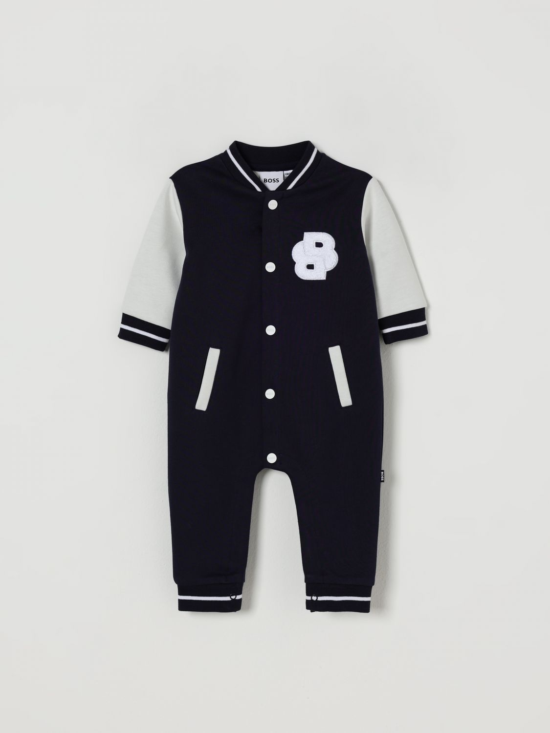 Hugo Boss Romper Boss Kids Color Navy In Blue