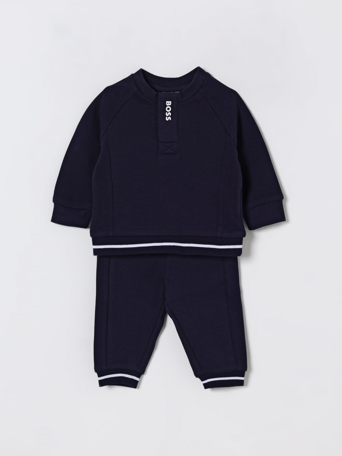Hugo Boss Jumpsuit Boss Kids Color Navy In Animal Print