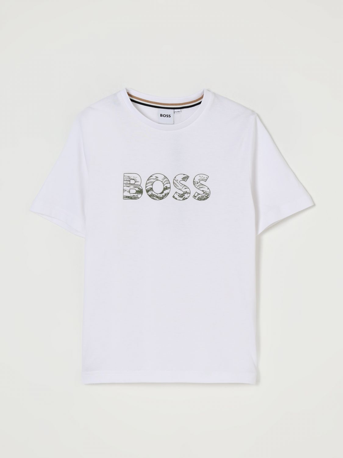 Hugo Boss T-shirt Boss Kids Color White In White
