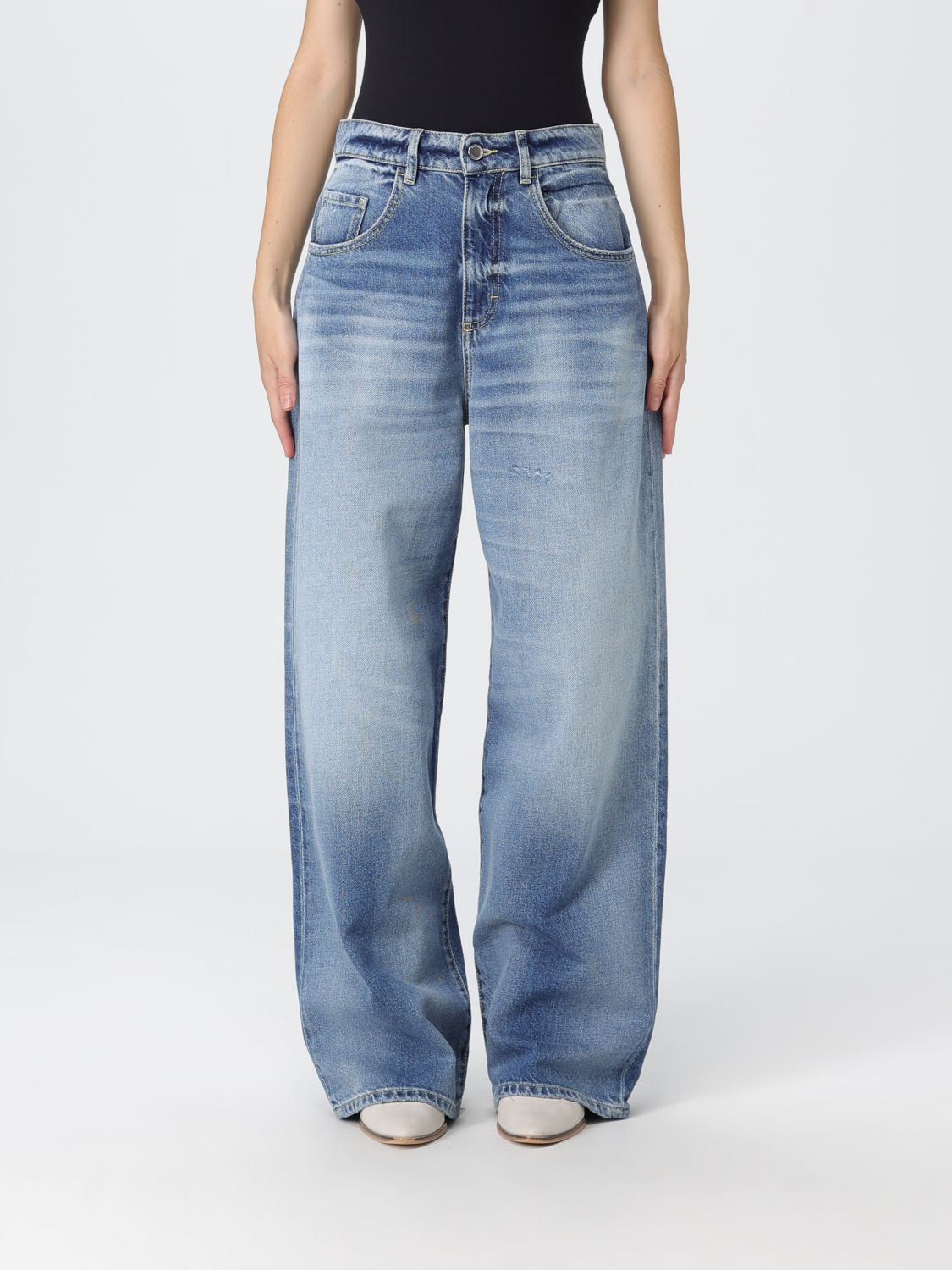 Icon Denim Los Angeles Jeans  Woman Color Denim In Blue