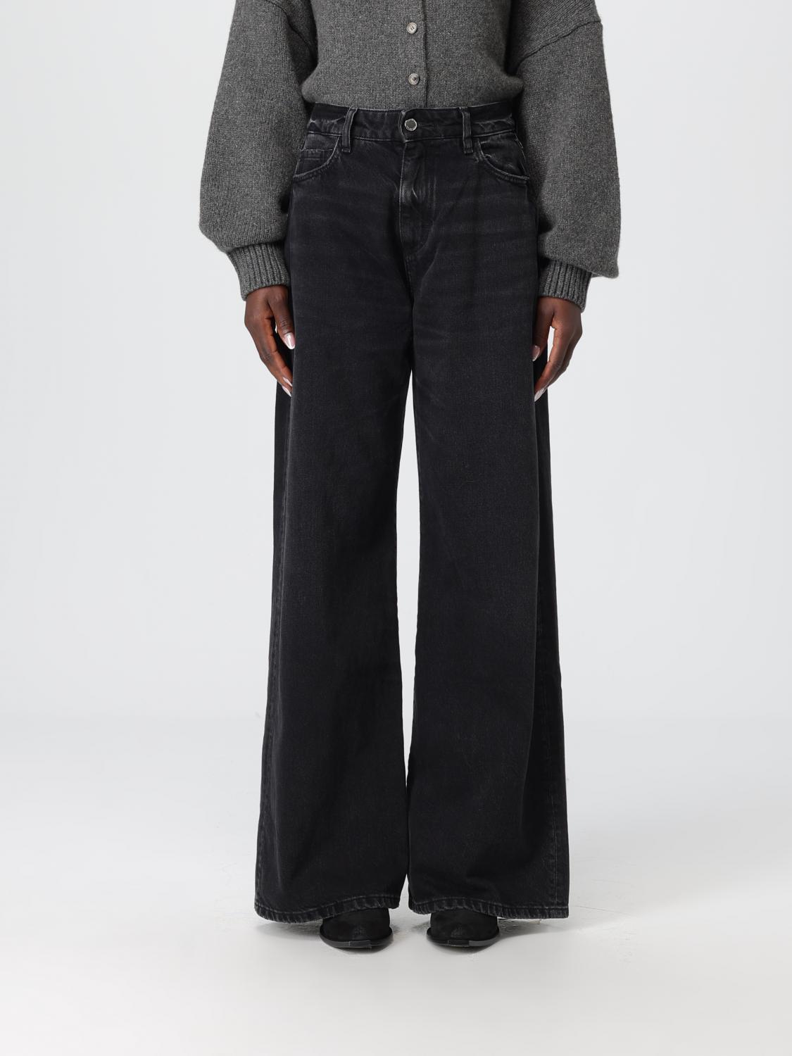 Icon Denim Los Angeles Jeans  Woman Color Graphite In Black