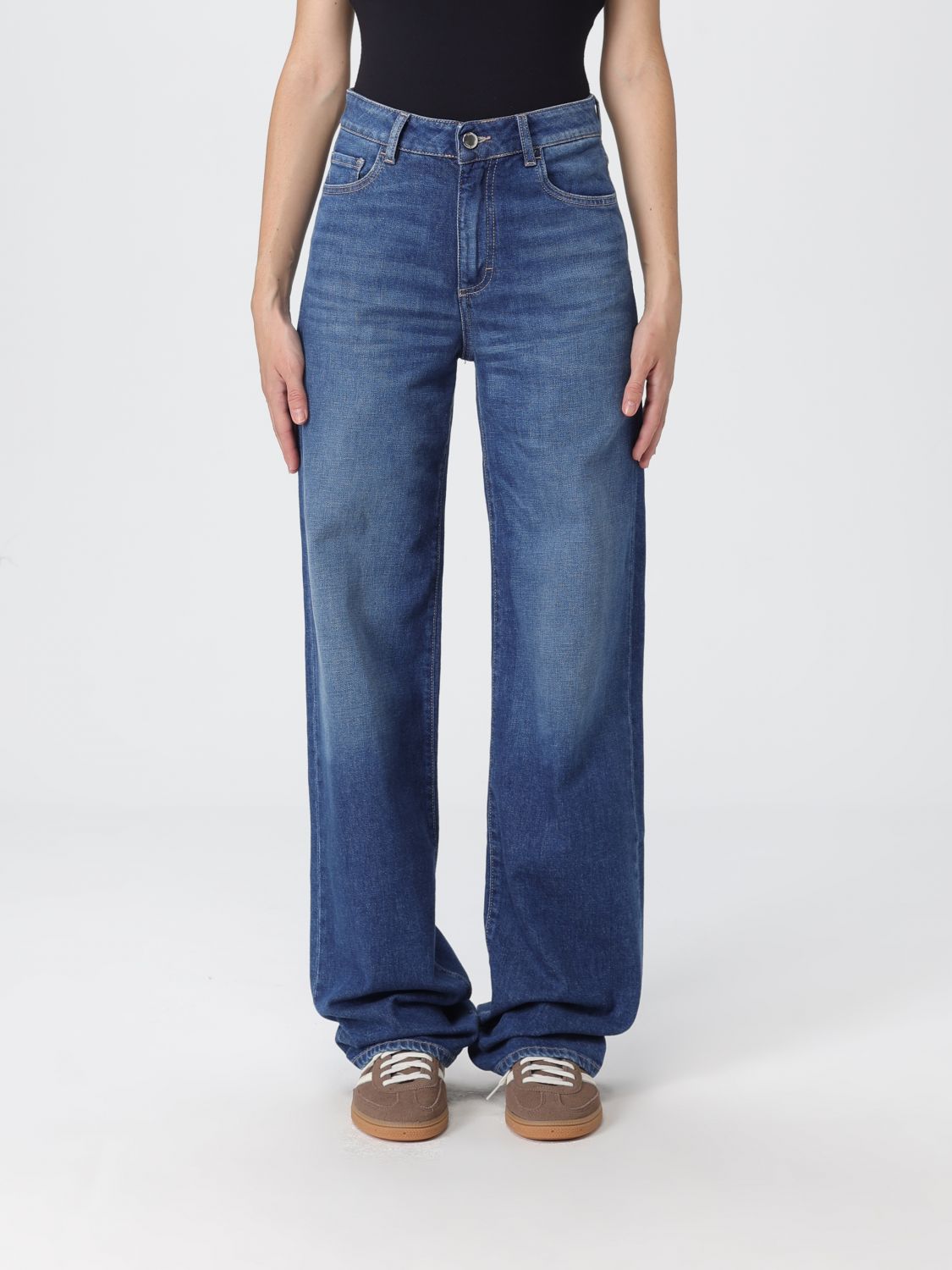 Icon Denim Los Angeles Jeans  Woman Color Denim In Blue