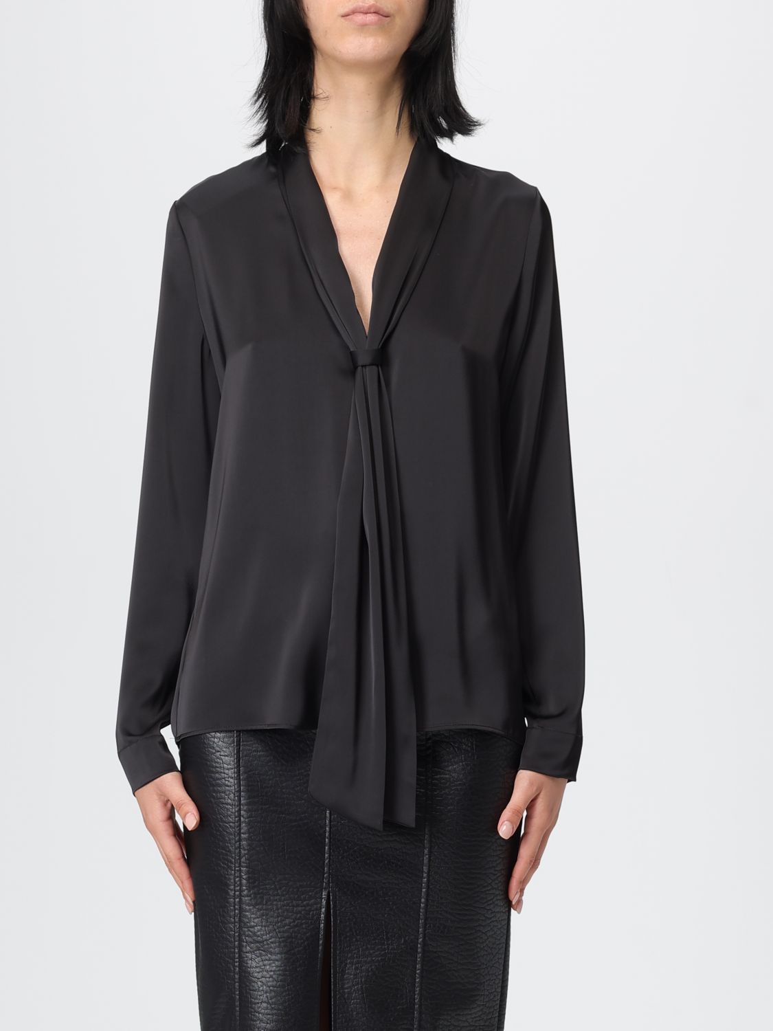 Hanita Top  Woman Color Black In Brown