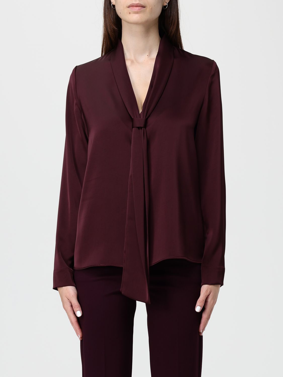 Hanita Top  Woman Color Burgundy In Burgundy