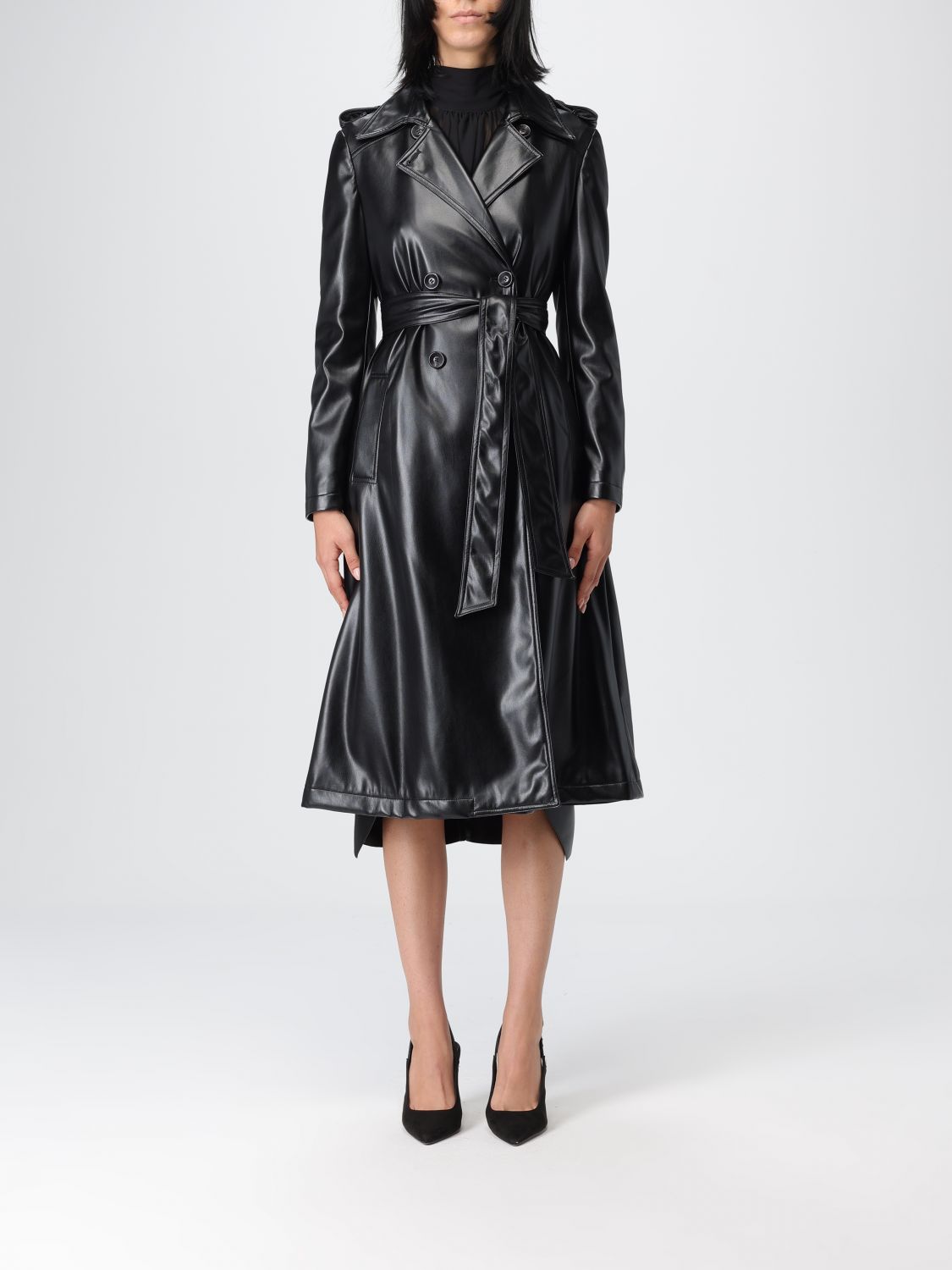 Hanita Coat Woman Color Black In Black