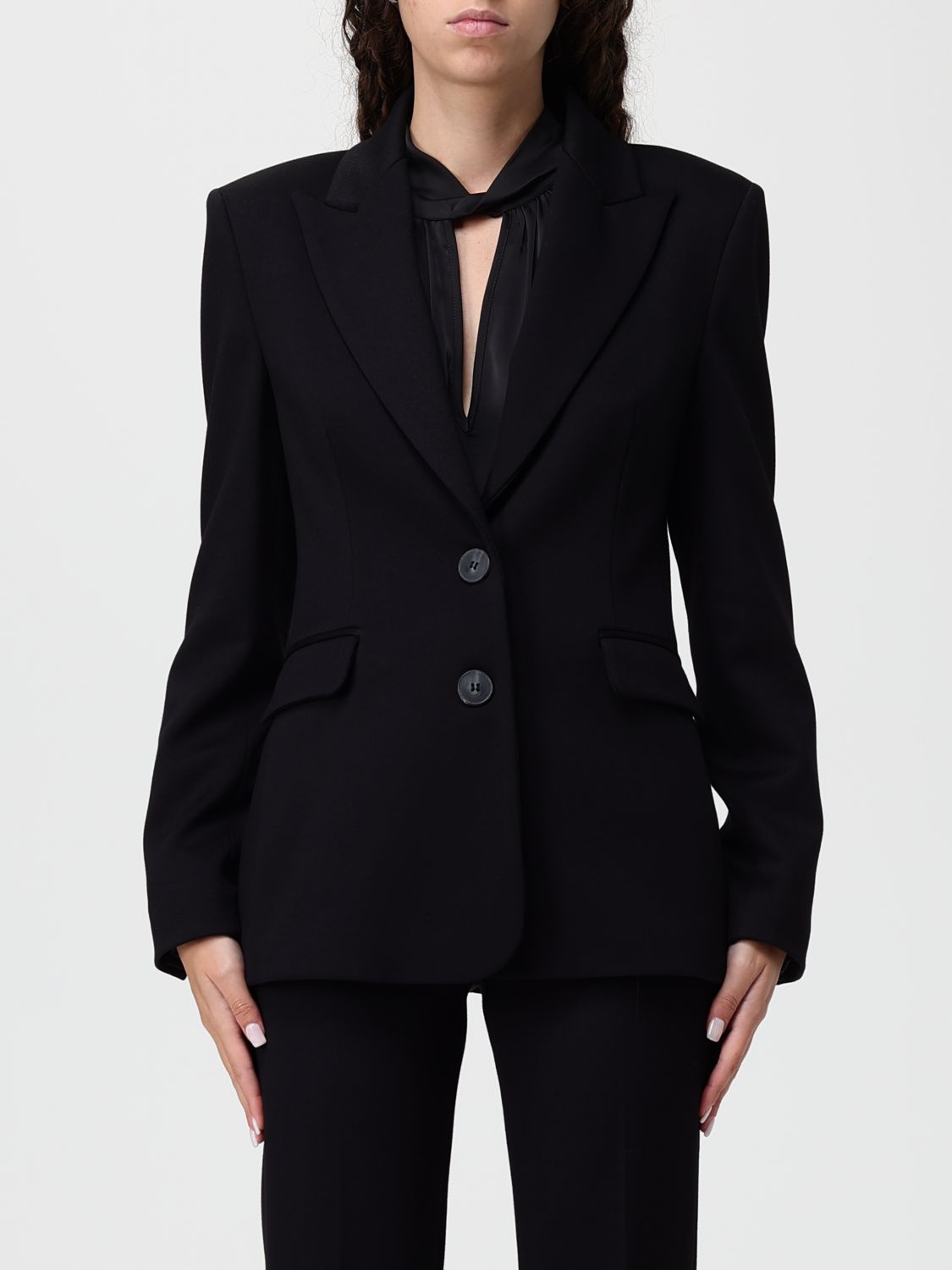 Hanita Blazer Woman Color Black In Black