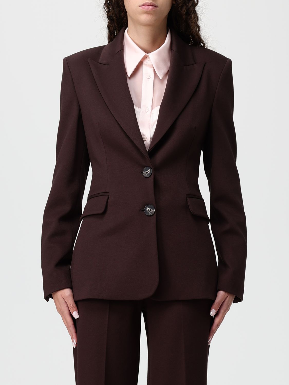 Hanita Blazer Woman Color Dark In Black