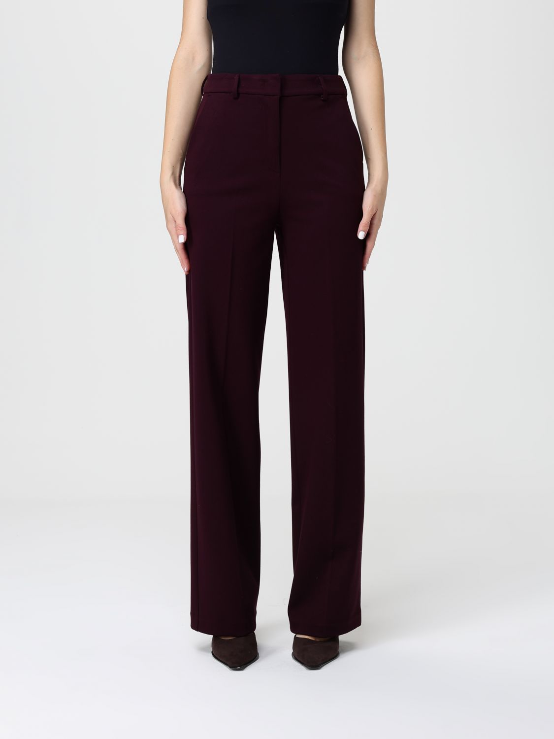 Hanita Pants  Woman Color Wine In Red