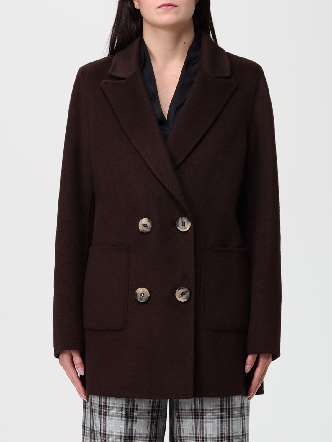 Hanita Coat  Woman Color Dark In Burgundy