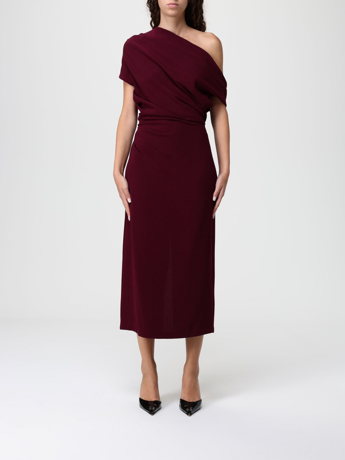 Hanita Dress Woman Color Wine In Burgundy