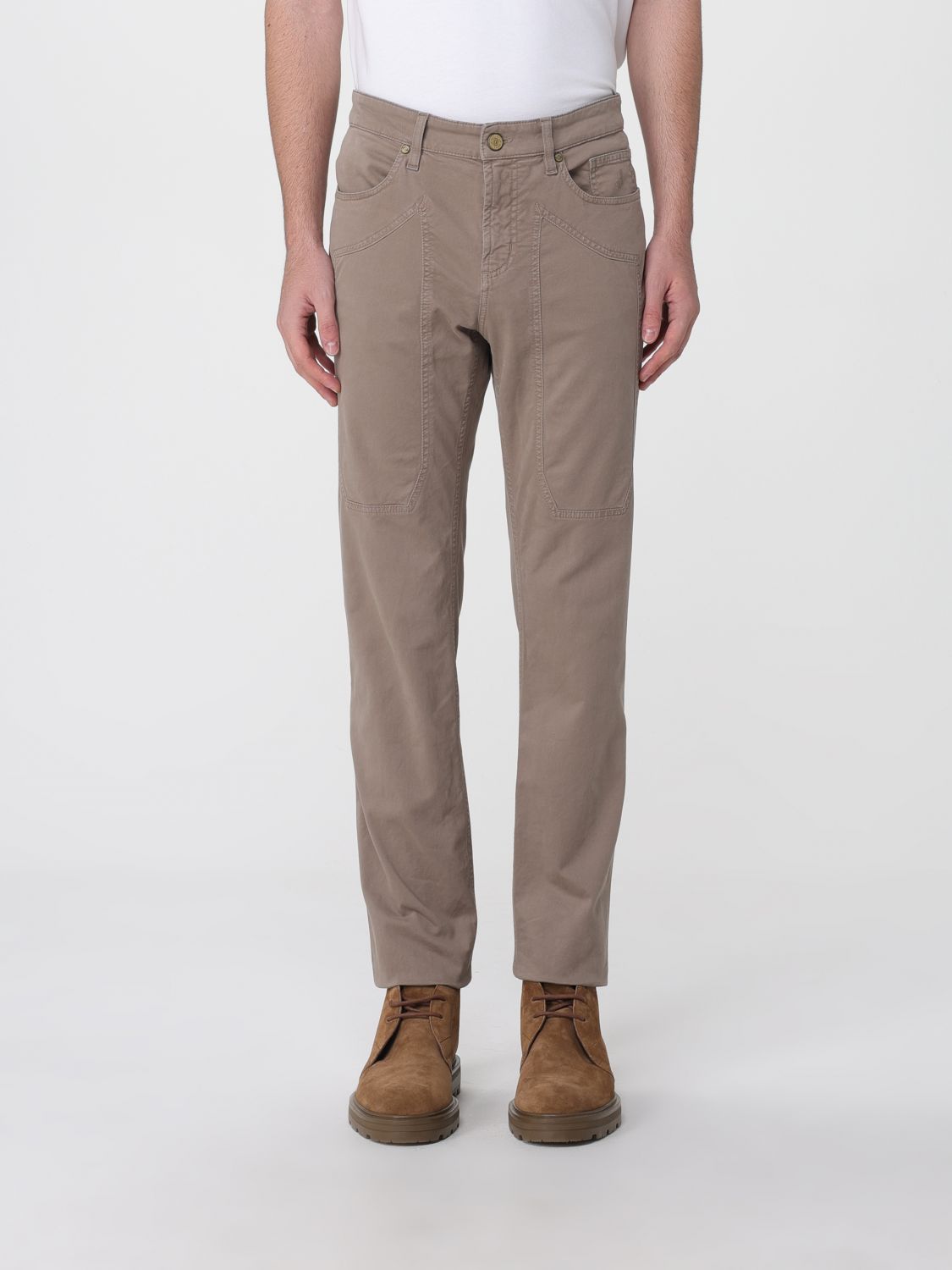 Jeckerson Pants  Men Color Beige In Brown