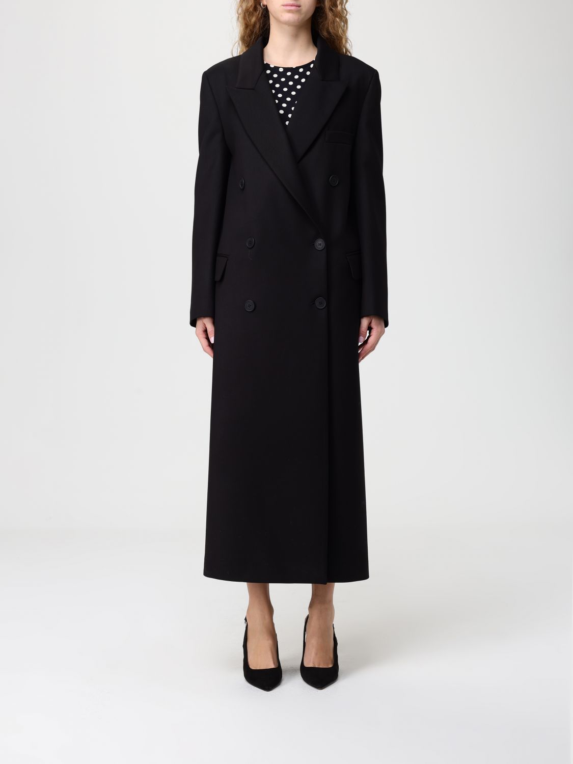 Mar De Margaritas Coat  Woman Color Black