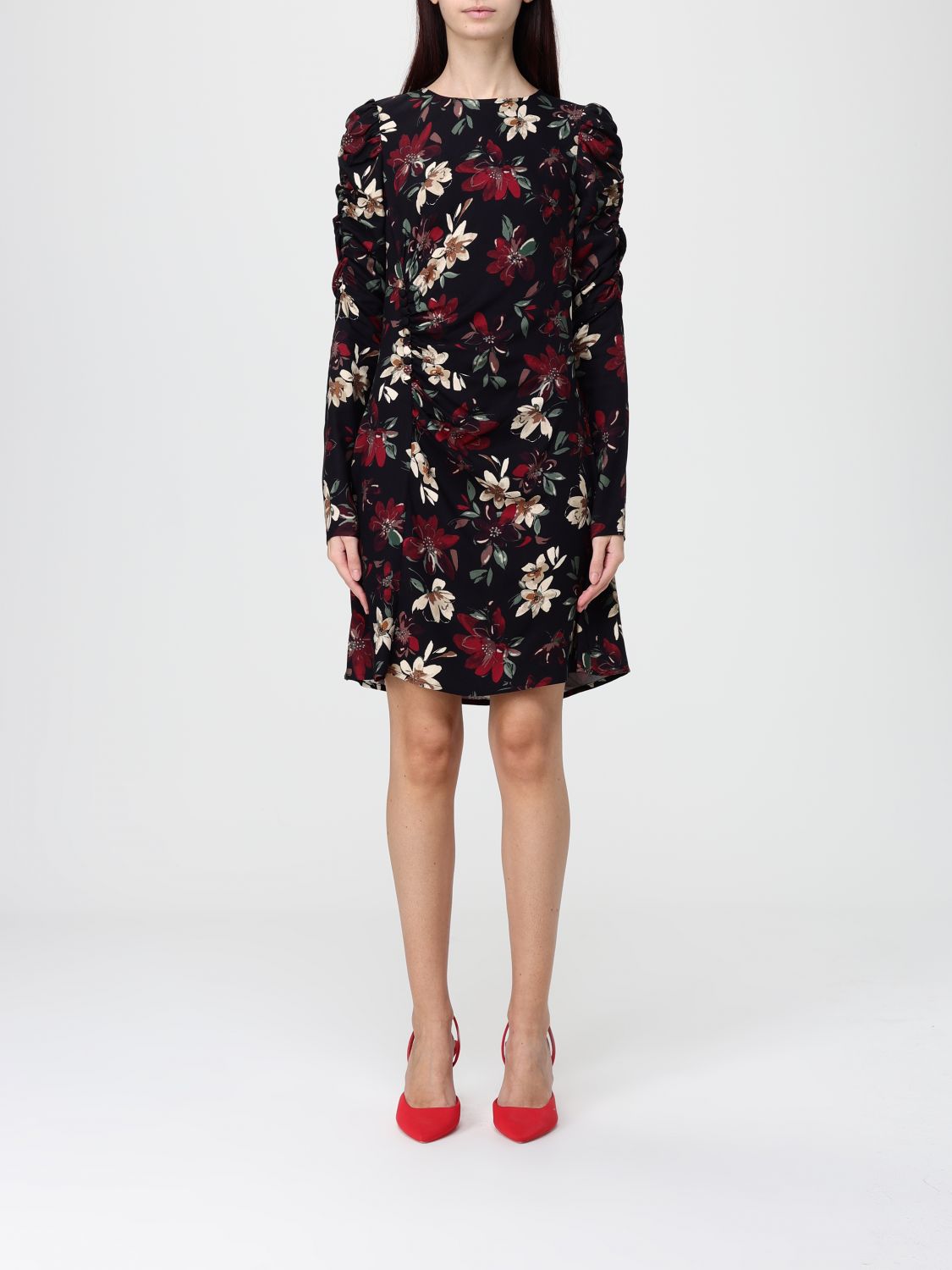 Mar De Margaritas Dress  Woman Color Brown In Black