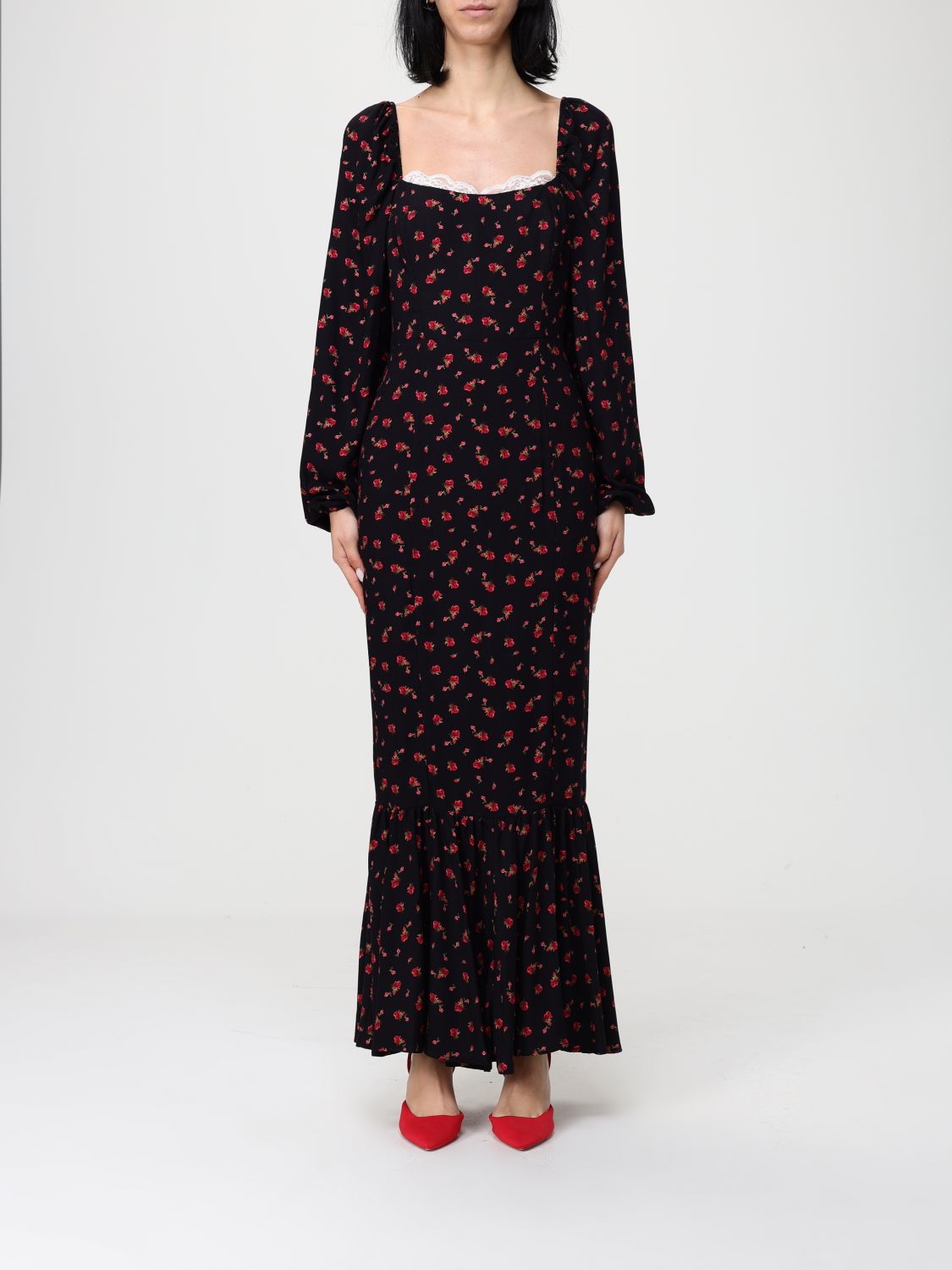 Mar De Margaritas Dress Woman Color Black In Black