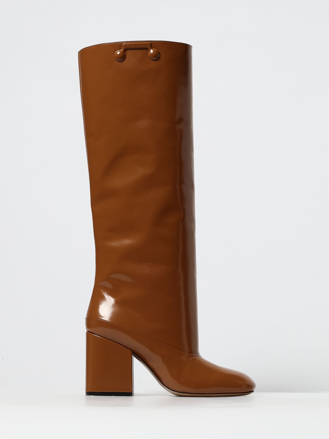 Marni Boots  Woman Color Leather In Brown