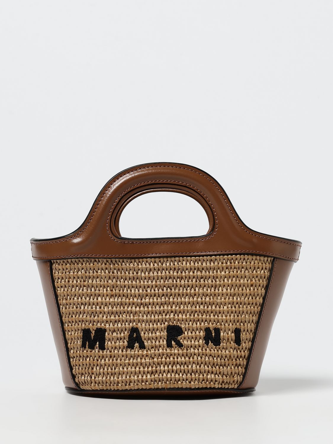 Marni Shoulder Bag Woman Color Beige In Brown