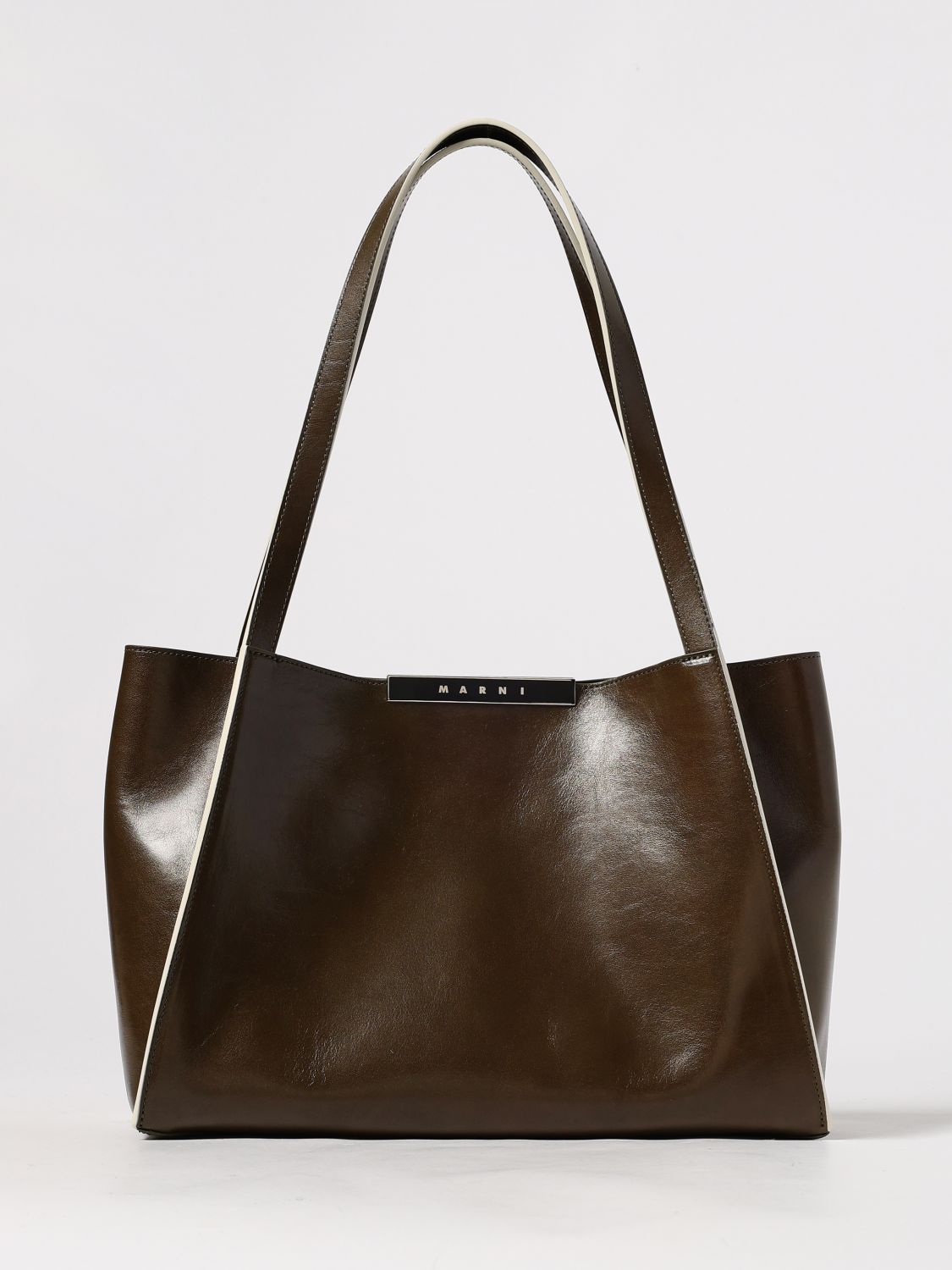 Marni Shoulder Bag  Woman Color Sage In Burgundy