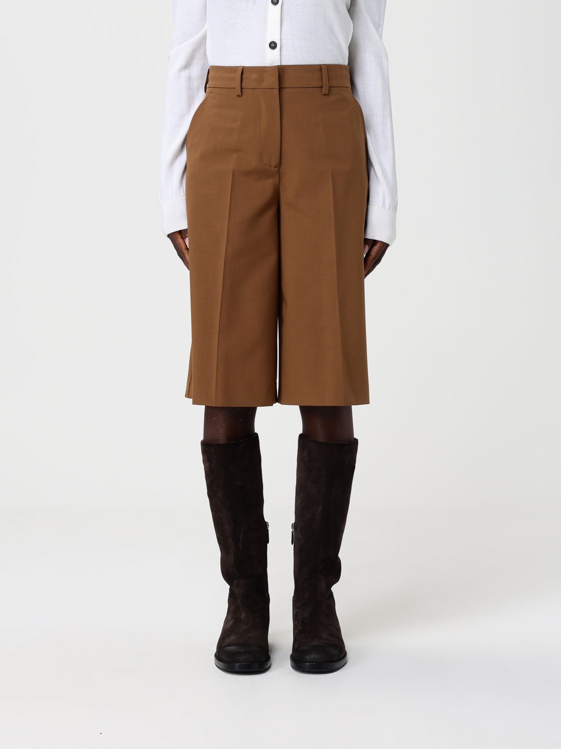 Meimeij Shorts  Woman Color Camel In Brown