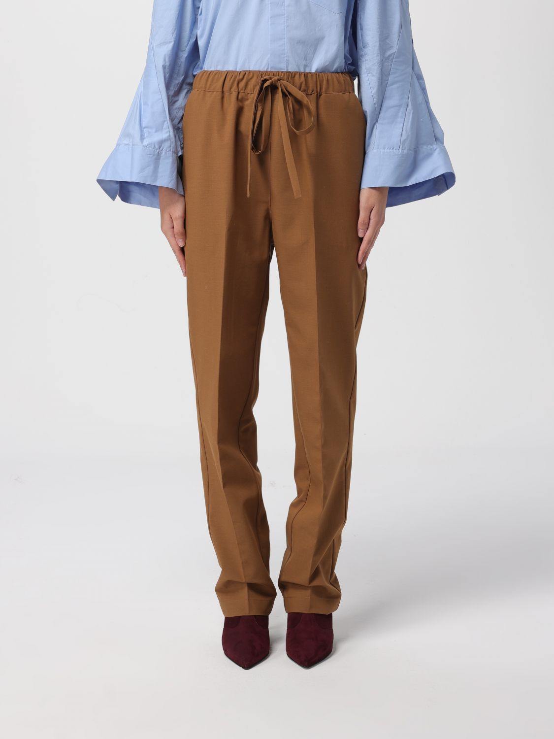 Meimeij Pants  Woman Color Camel In Brown