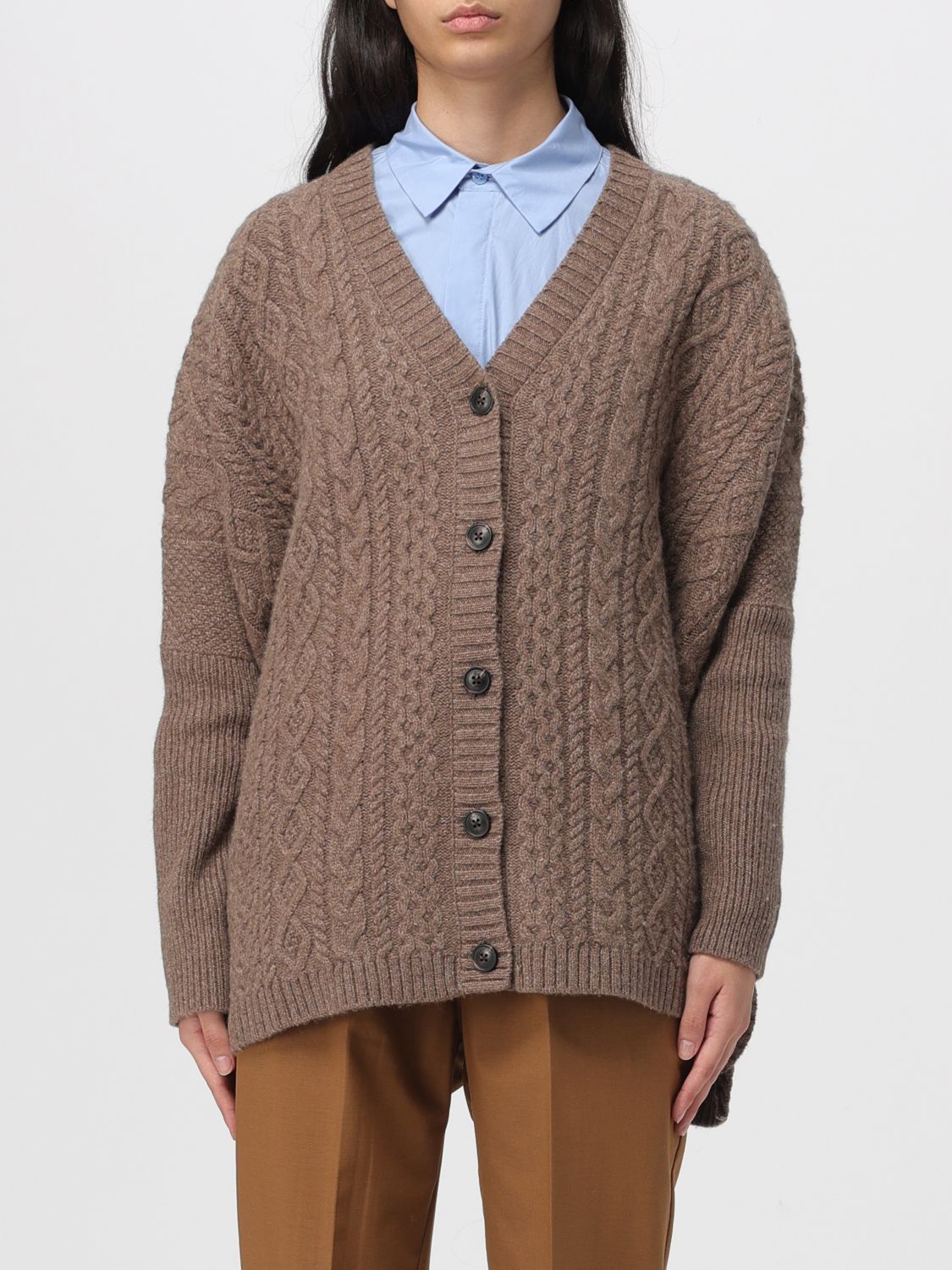 Meimeij Sweater Woman Color Brown In Brown