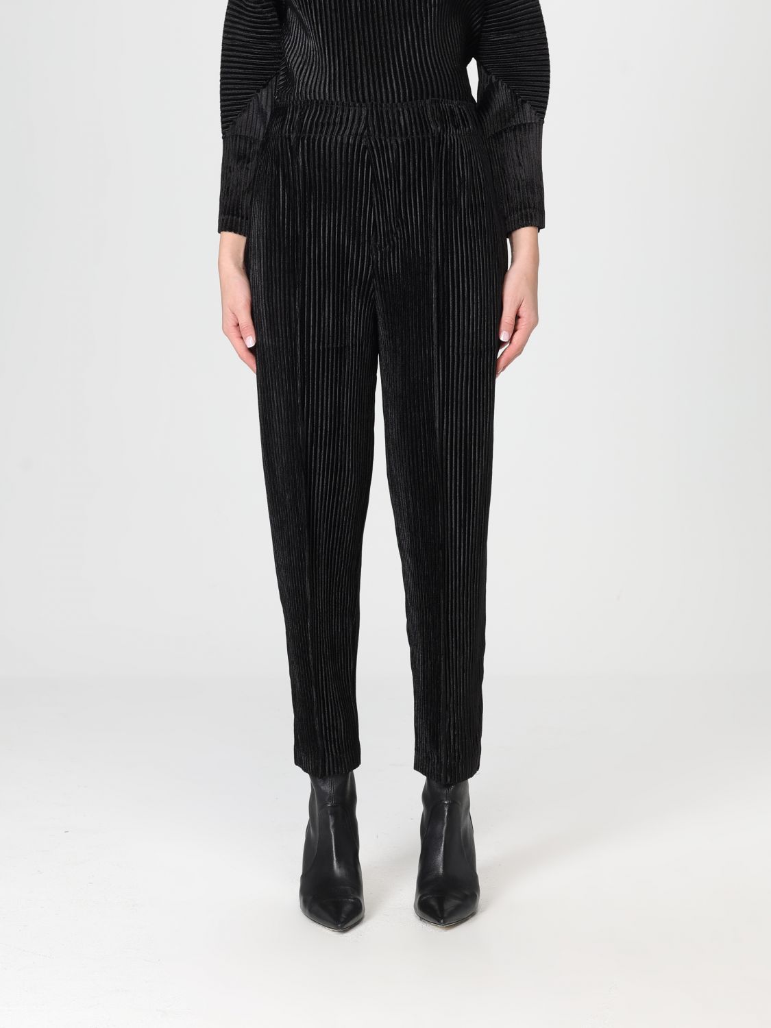 Meimeij Pants Woman Color Black In Black