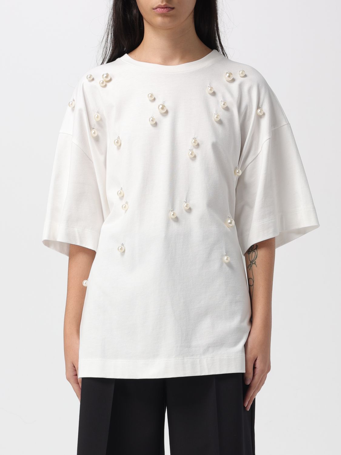 Meimeij T-shirt Woman Color White In White