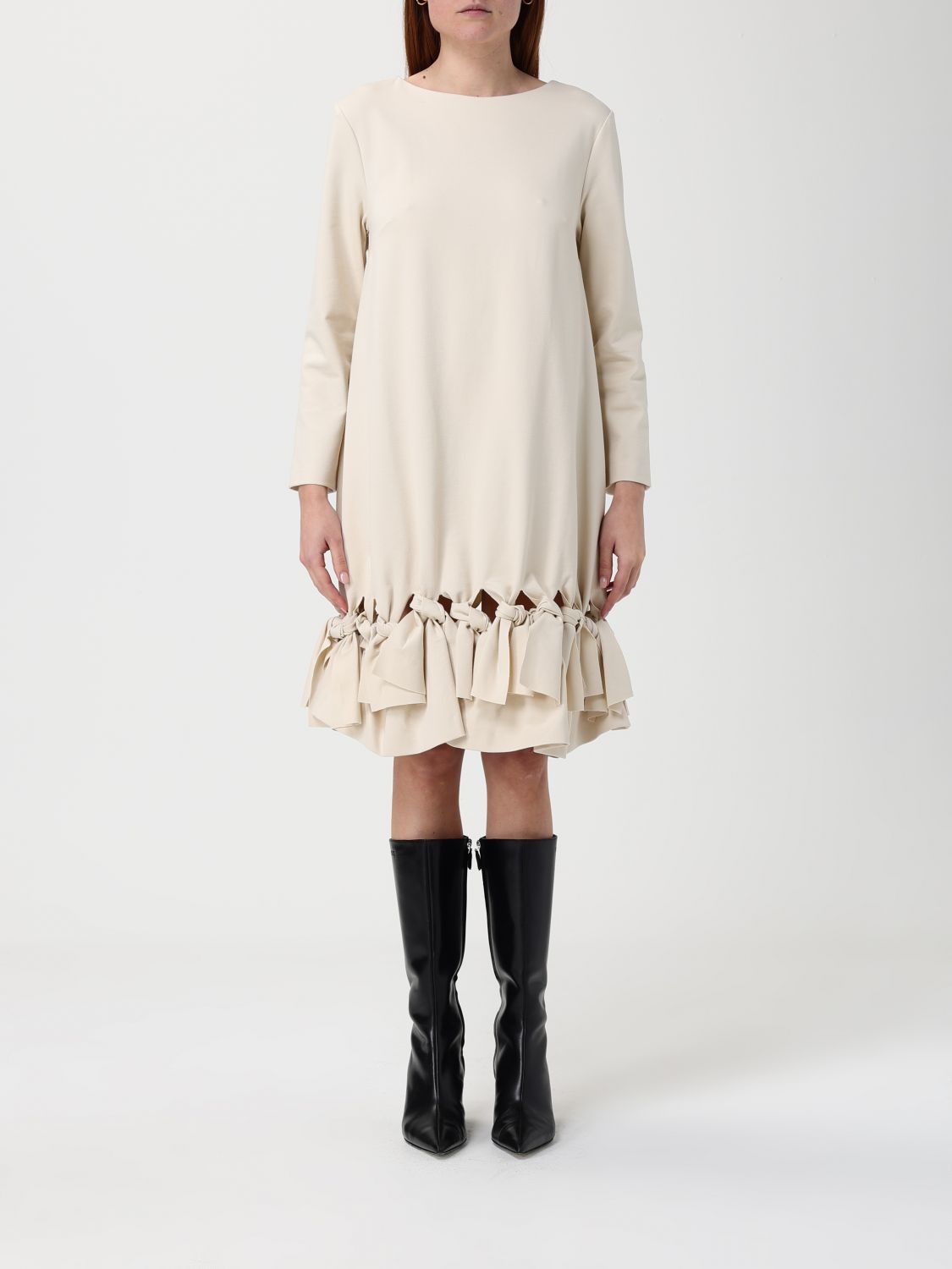 Meimeij Dress Woman Color Natural In Brown