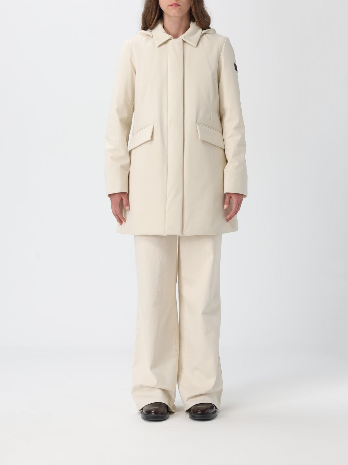 Peuterey Jacket Woman Color Yellow Cream In White