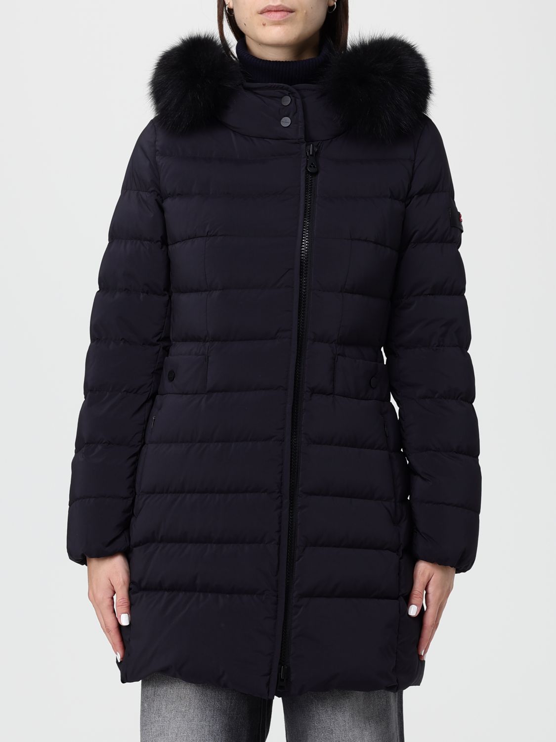 Peuterey Hooded Down Coat In Multi