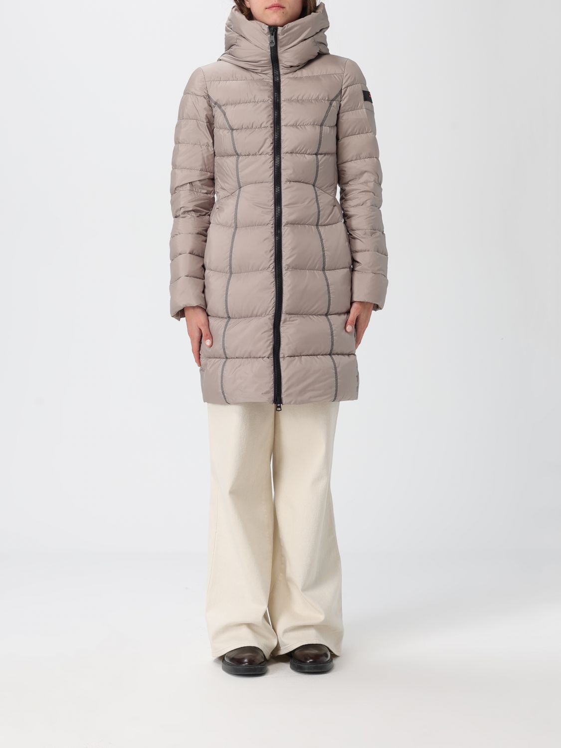 Peuterey Jacket Woman Color Beige In Brown