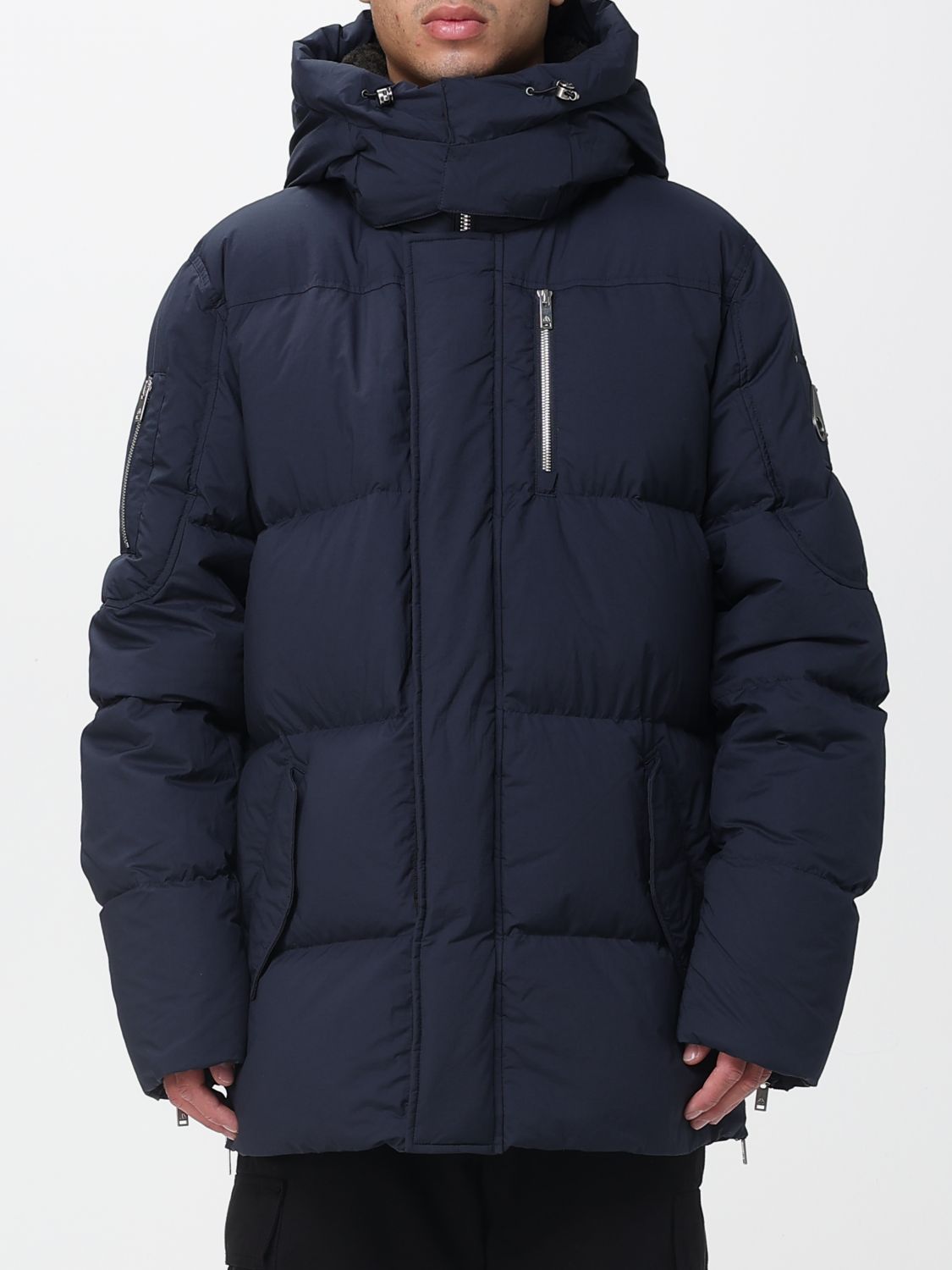 Moose Knuckles Jacket Men Color Blue In Blue