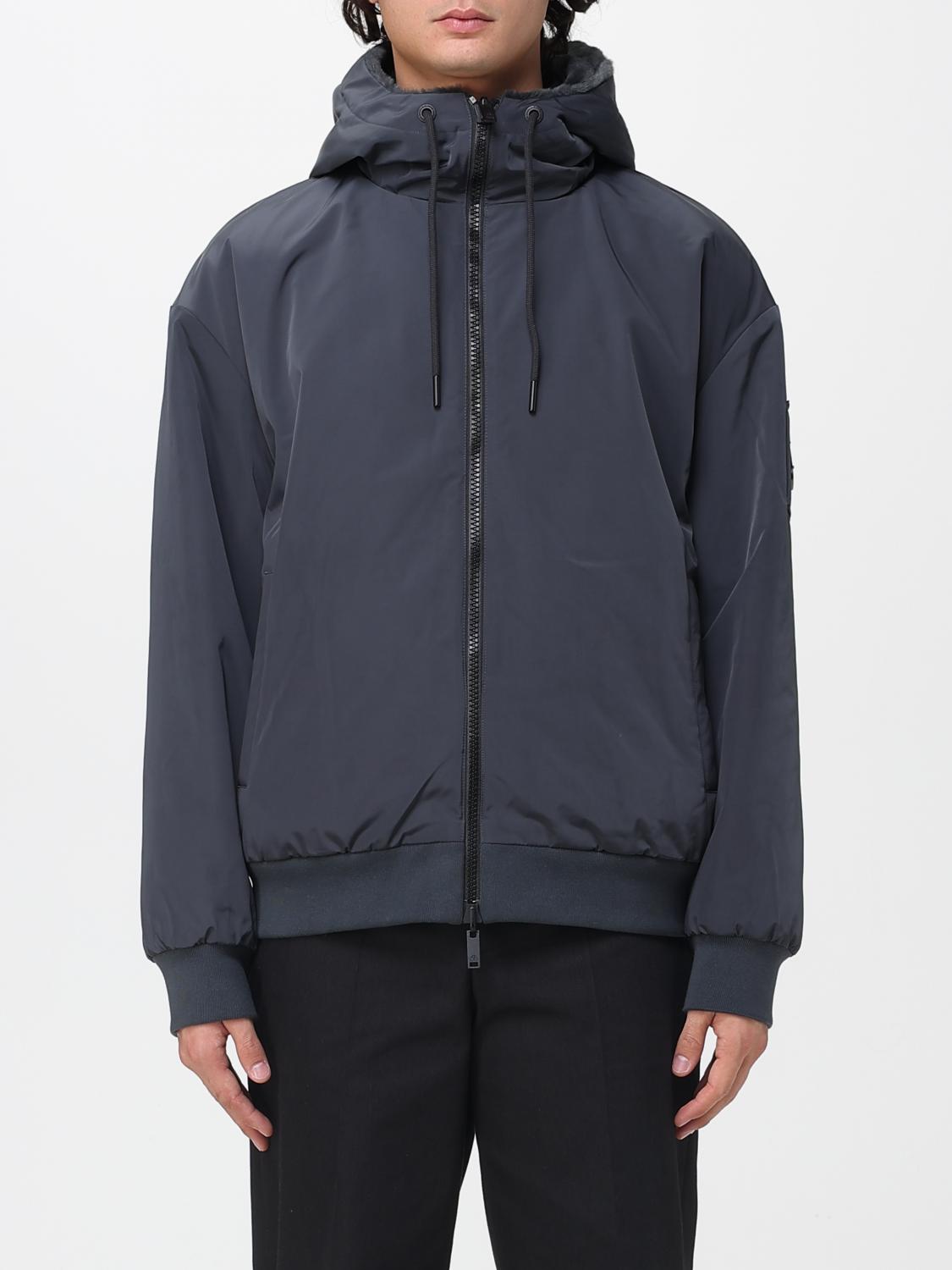 Moose Knuckles Jacket Men Color Grey In Blue