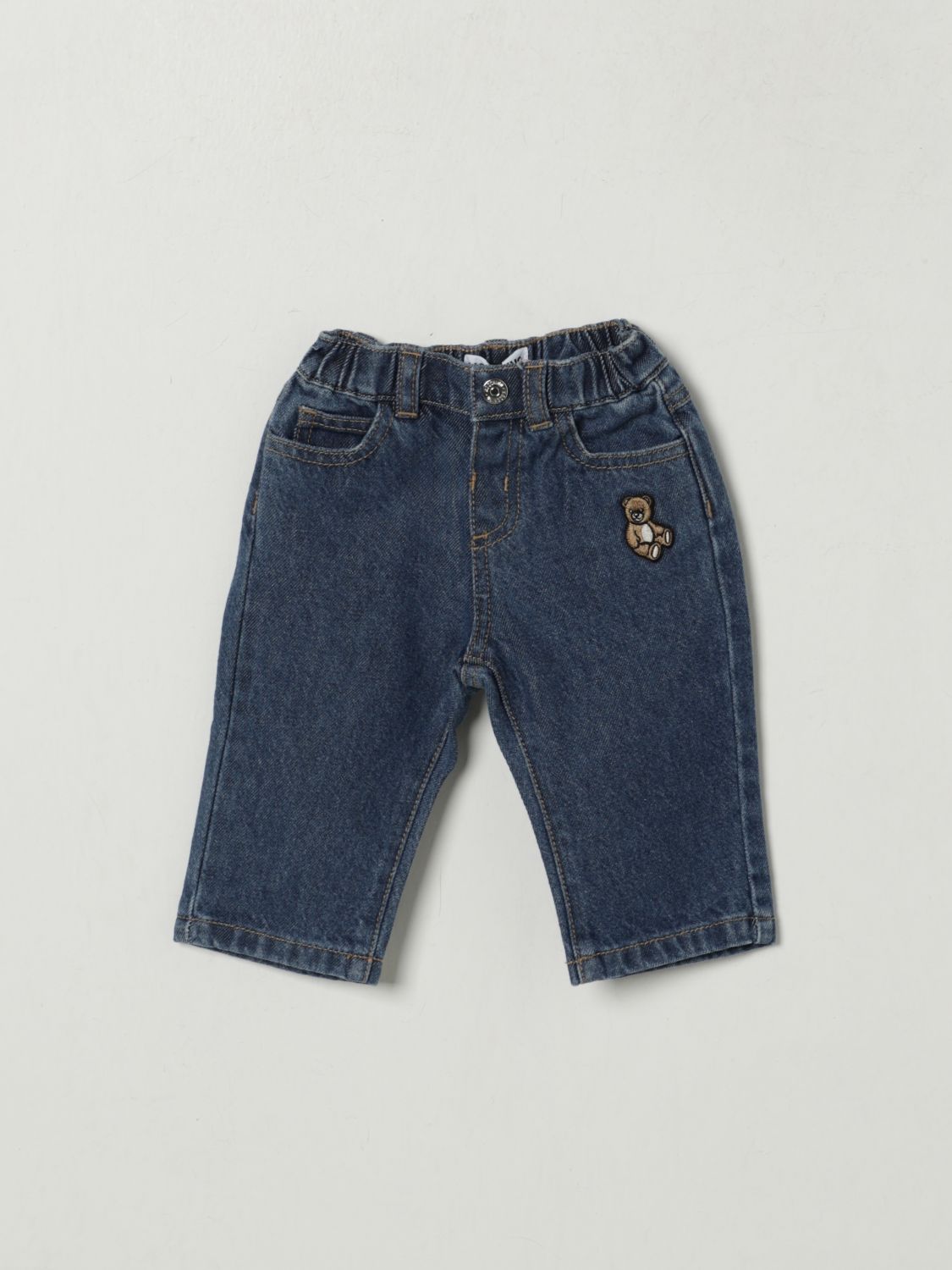 Moschino Jeans Kids Color Denim In Blue