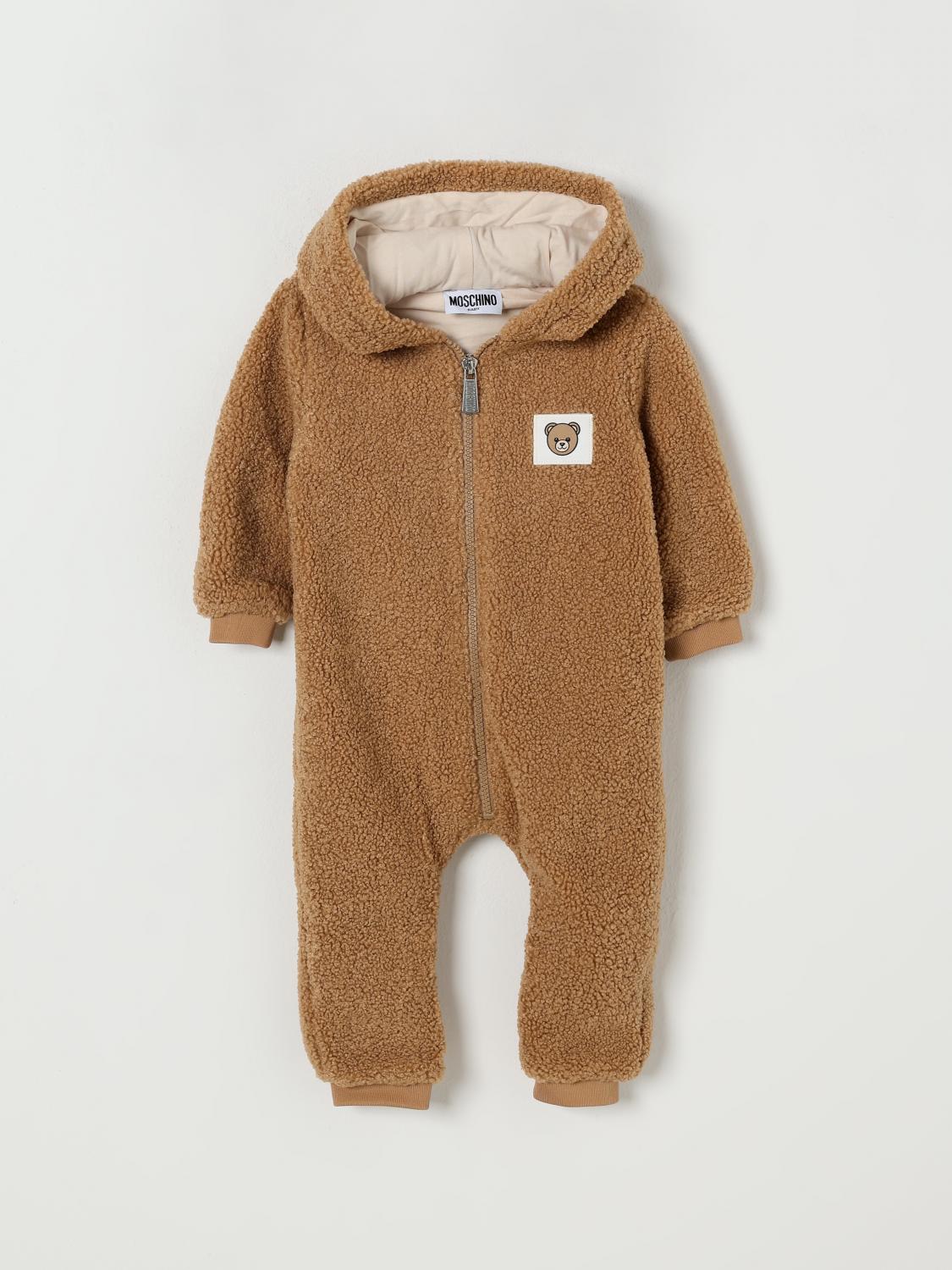 Moschino Jacket Kids Color Beige In Brown