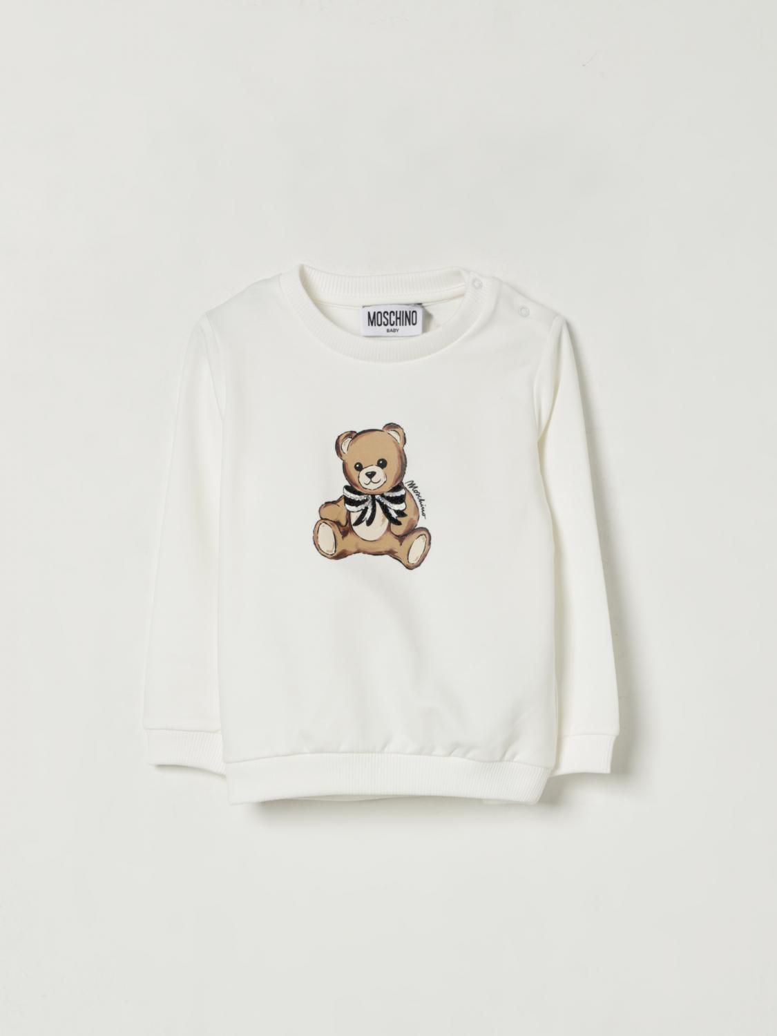 Moschino Sweater Kids Color White In Neutral