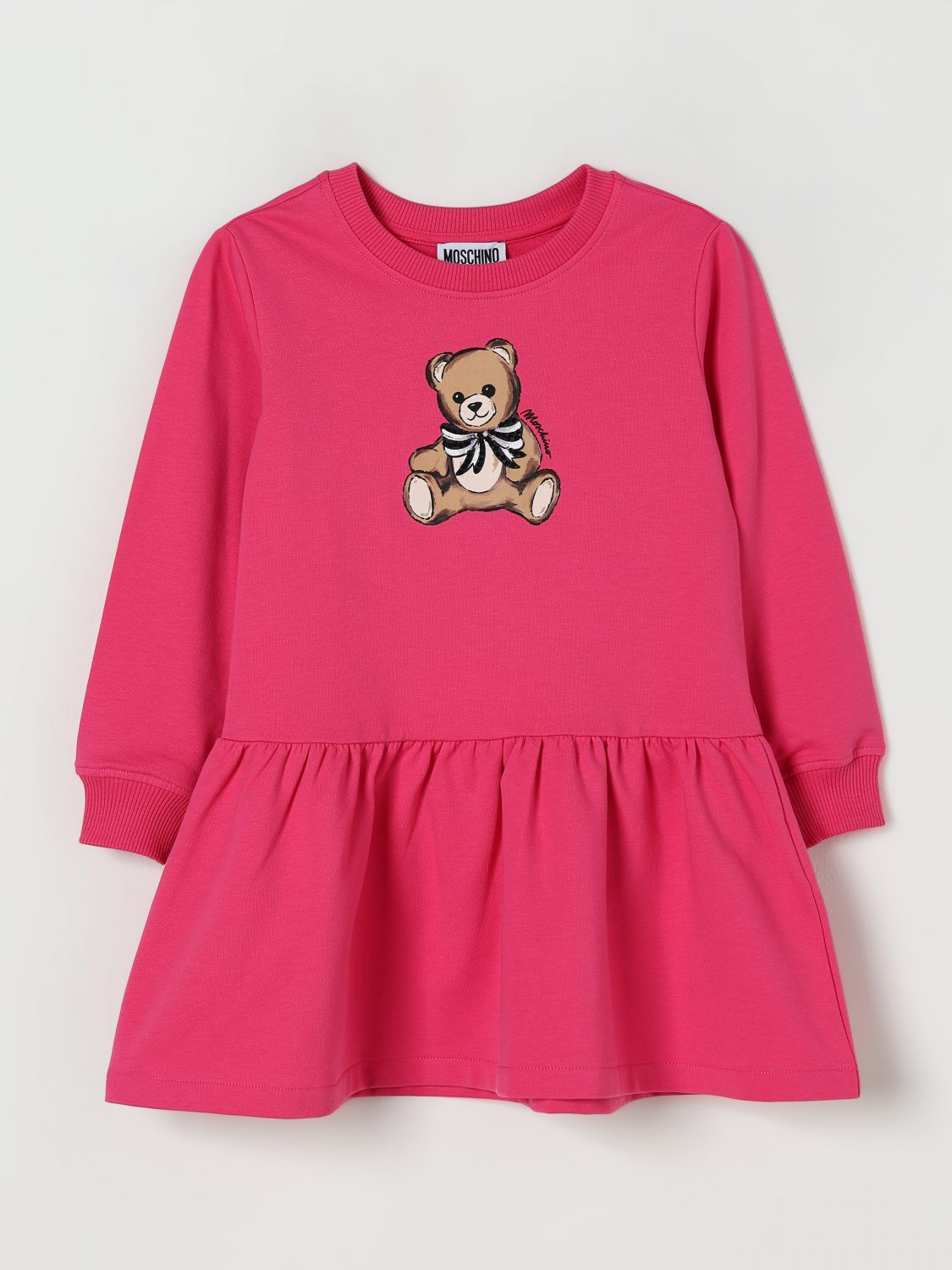 Moschino Dress Kids Color Raspberry In Pink