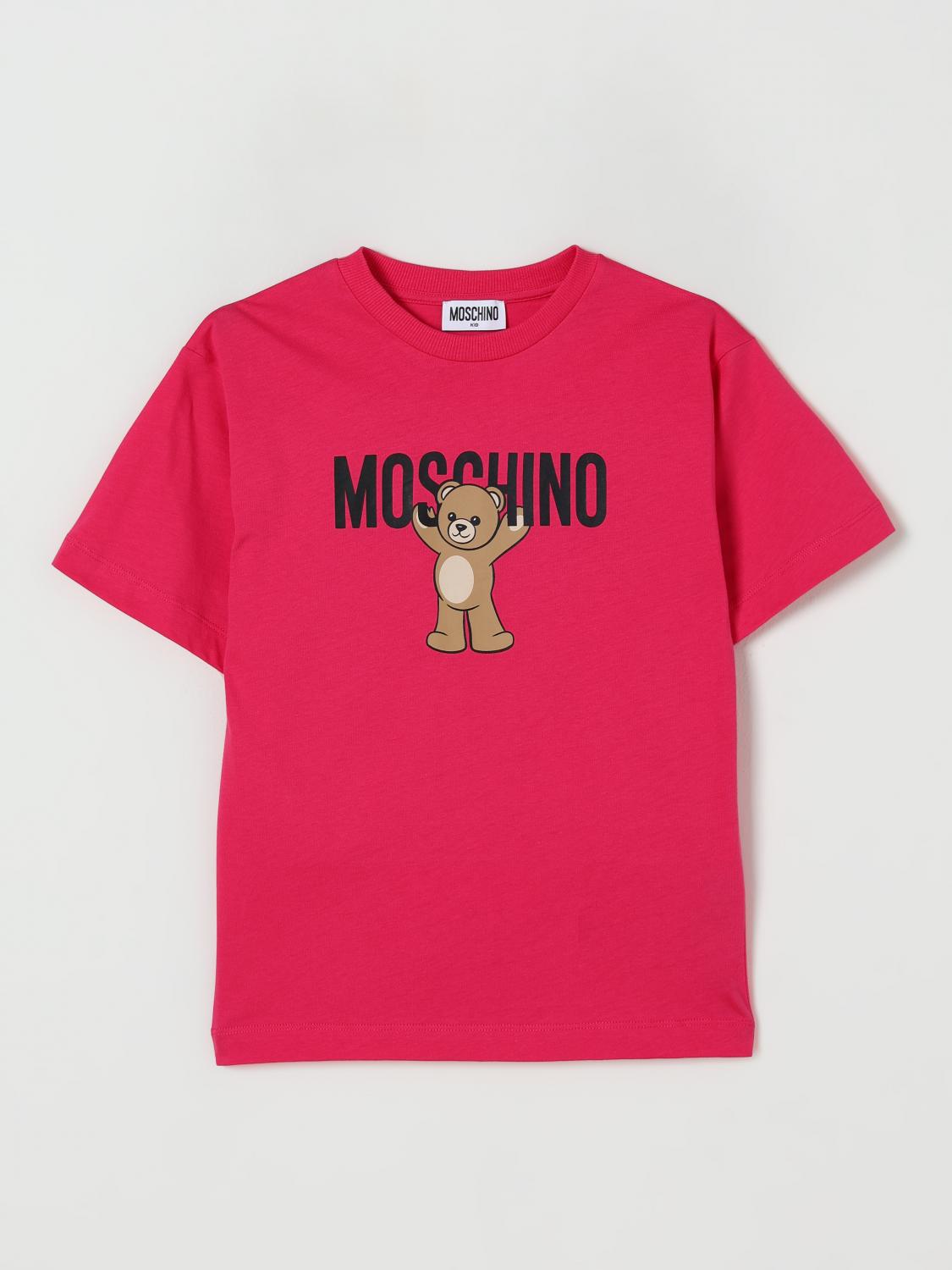 Moschino T-shirt Kids Color Raspberry In Pink
