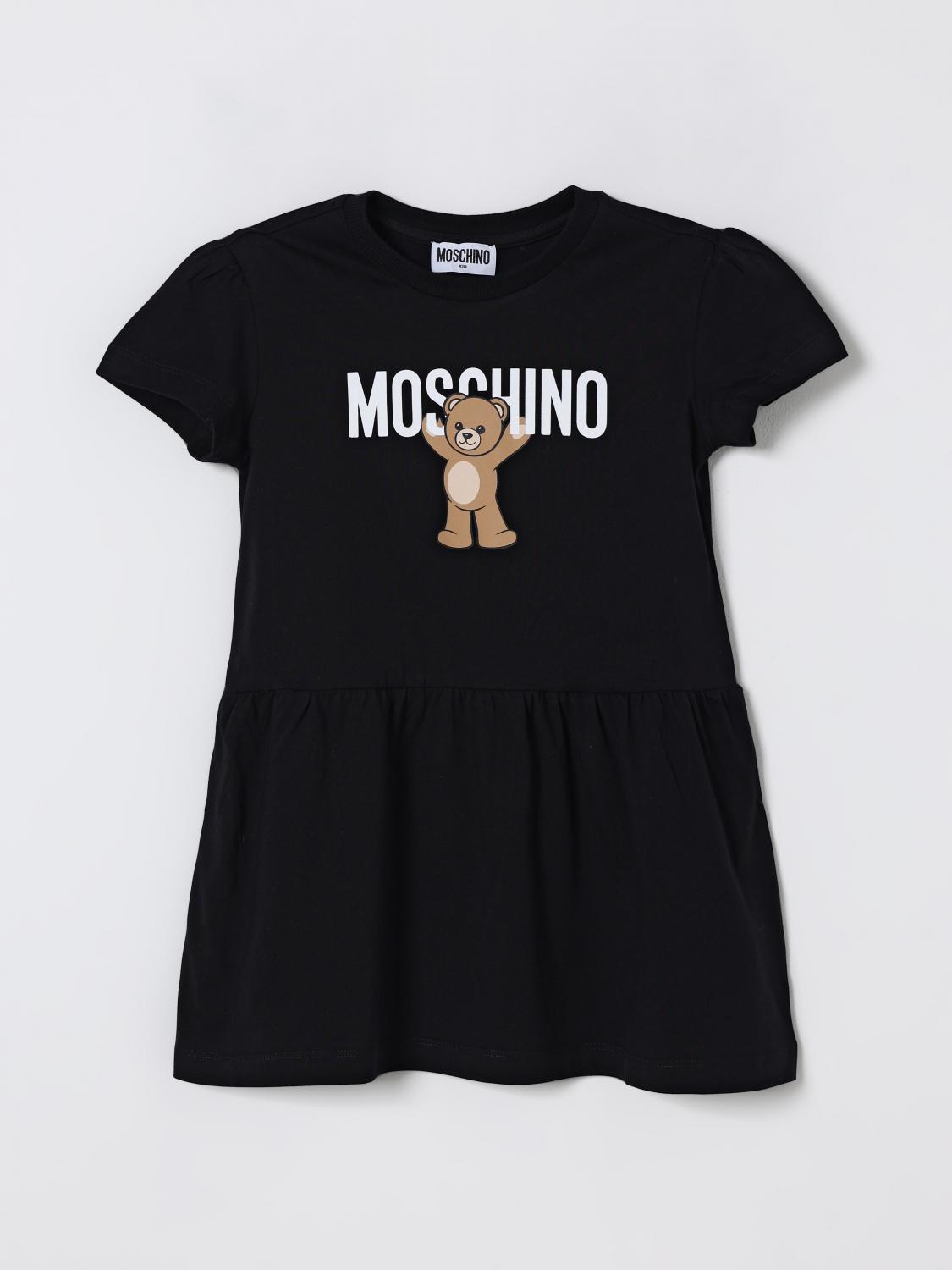 Moschino Dress Kids Color Black In Black