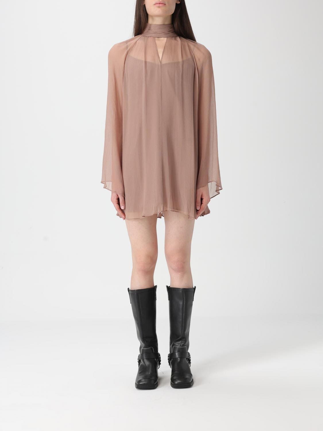Staud Dress  Woman Color Beige In Brown