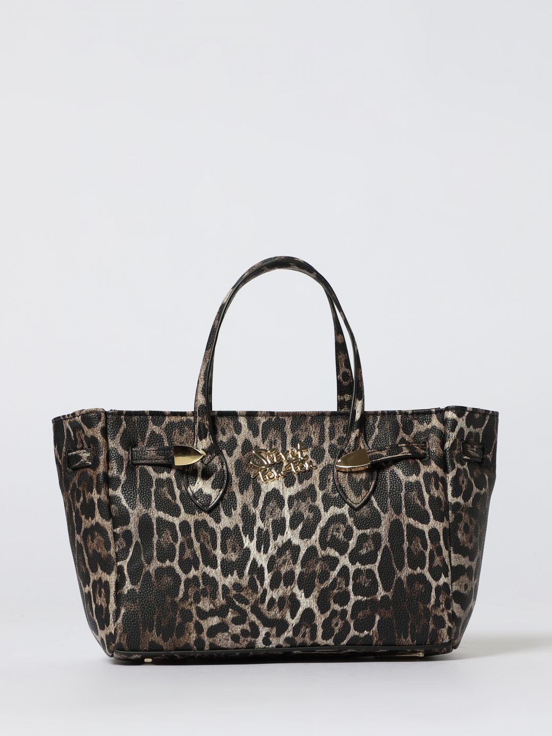 Secret Pon-pon Handbag  Woman Color Camel In Animal Print