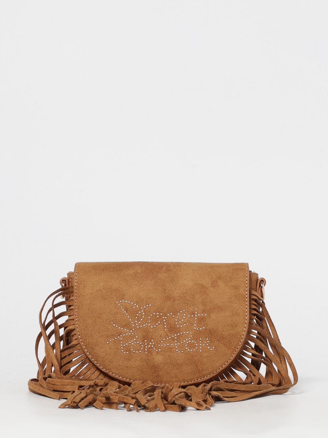 Secret Pon-pon Crossbody Bag  Woman Color Leather In Brown