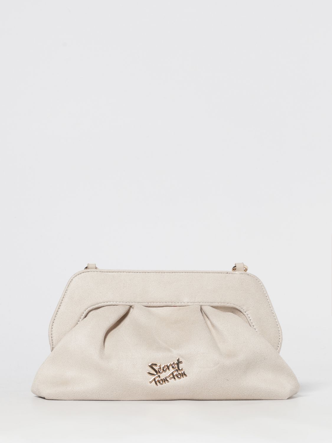 Secret Pon-pon Shoulder Bag  Woman Color Cream In Neutral