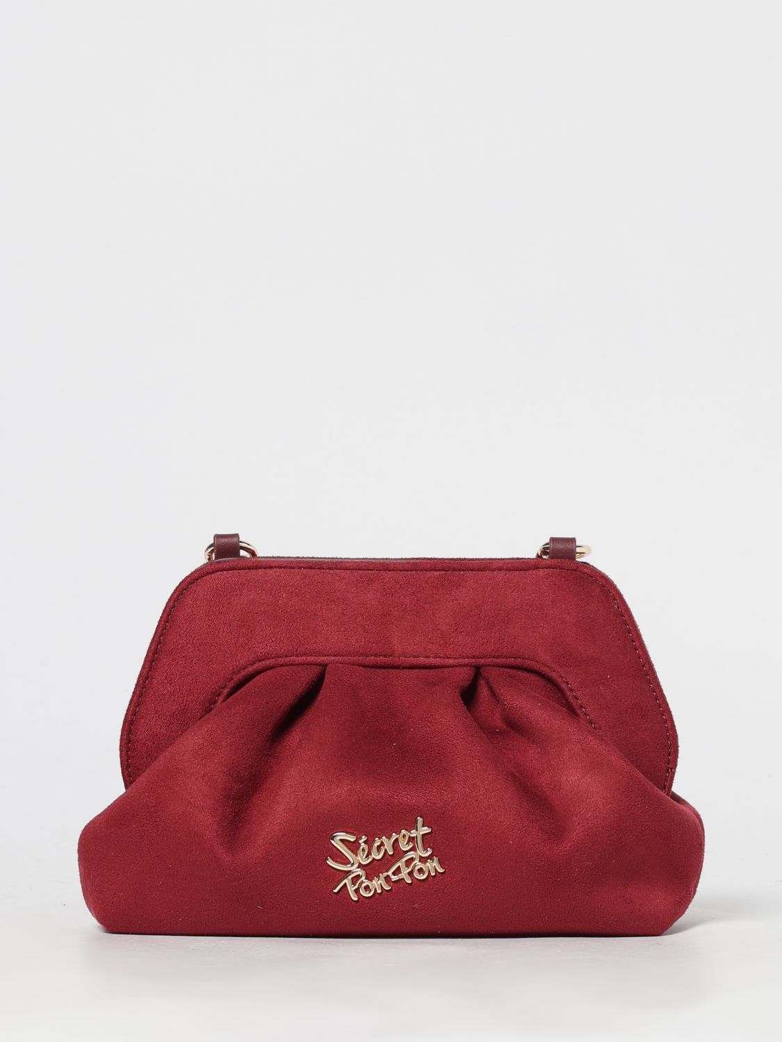 Secret Pon-pon Shoulder Bag  Woman Color Burgundy In Burgundy