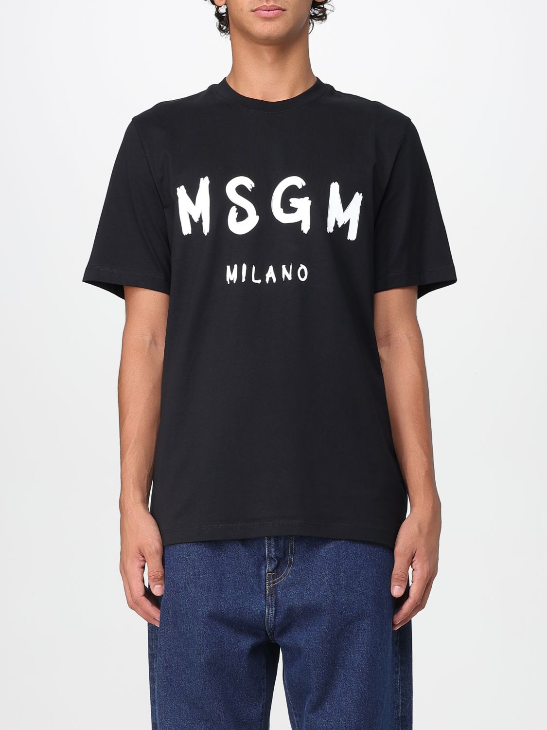 Msgm T-shirt Men Color Black In Black