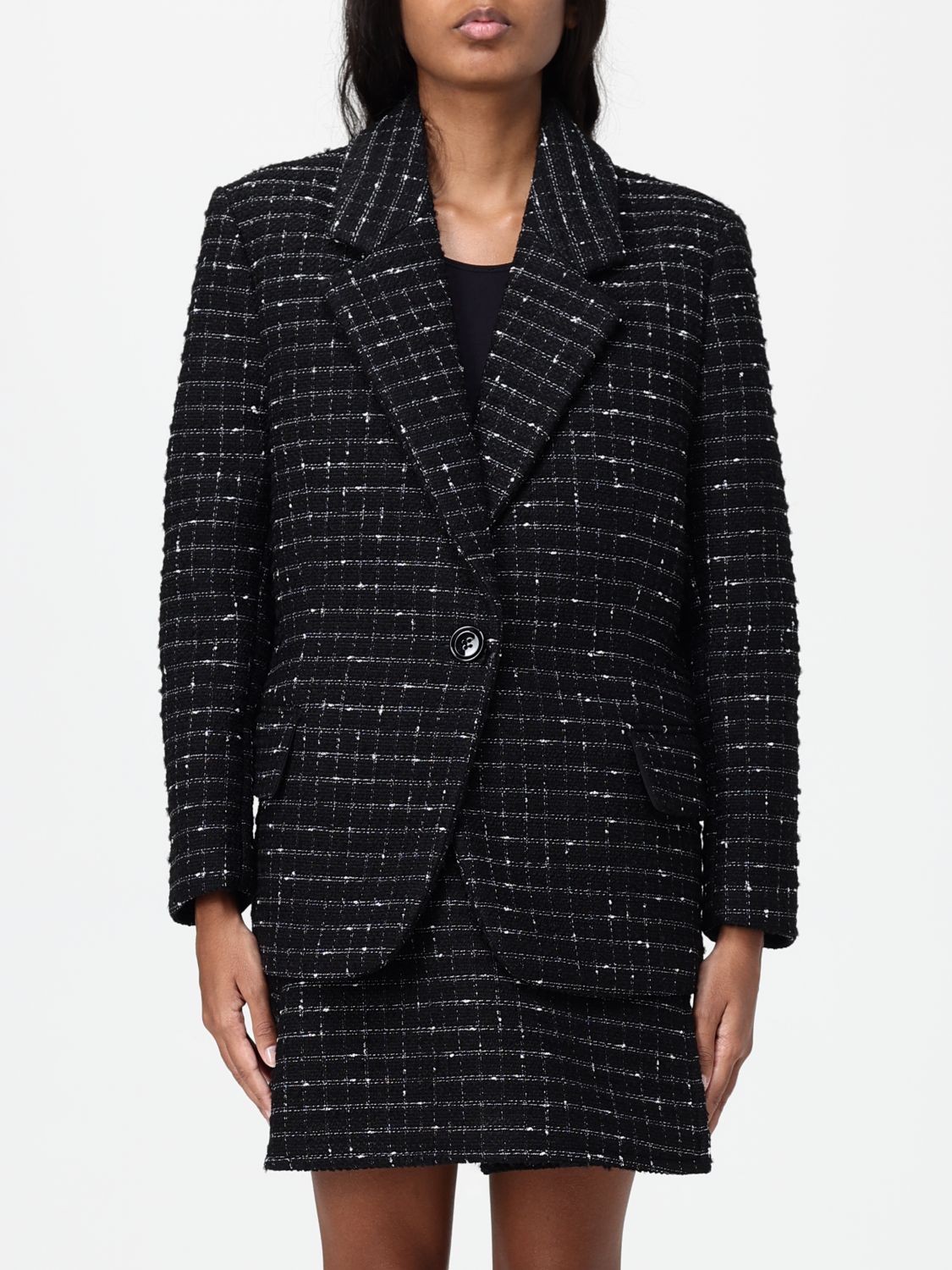 Msgm Blazer  Woman Color Black In Black