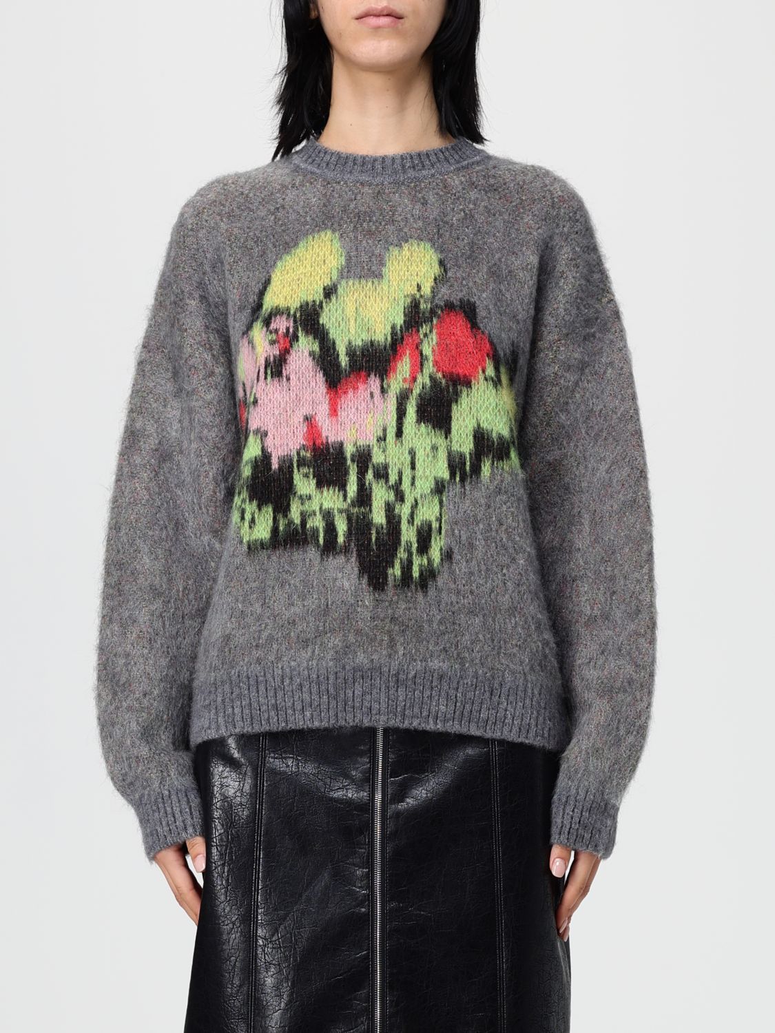 Msgm Sweater  Woman Color Charcoal In Gray
