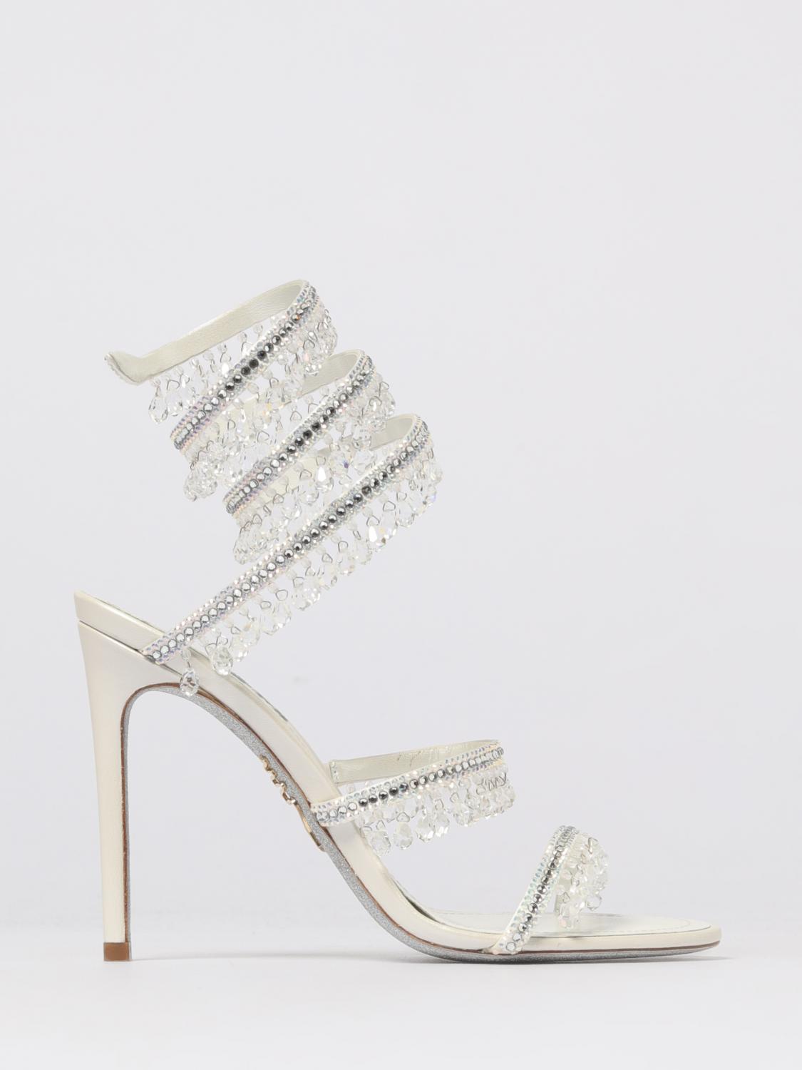 René Caovilla Heeled Sandal Rene Caovilla Woman Color White In White
