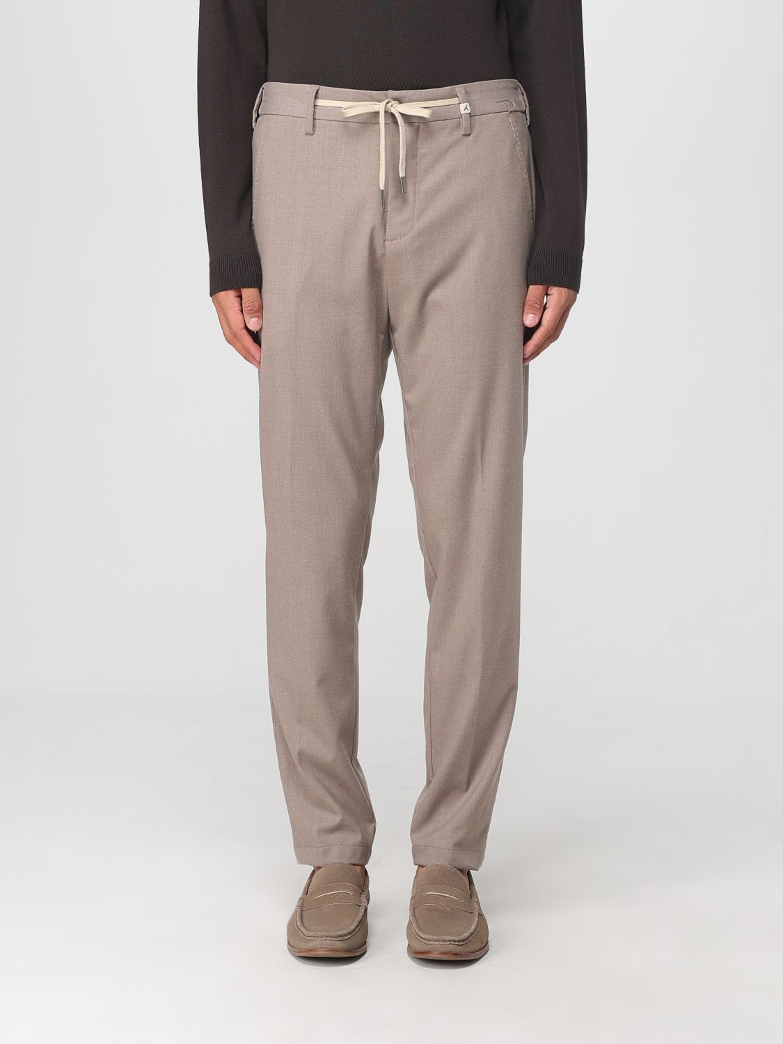 Myths Man Pants Khaki Size 38 Polyester, Viscose, Elastane In Gray