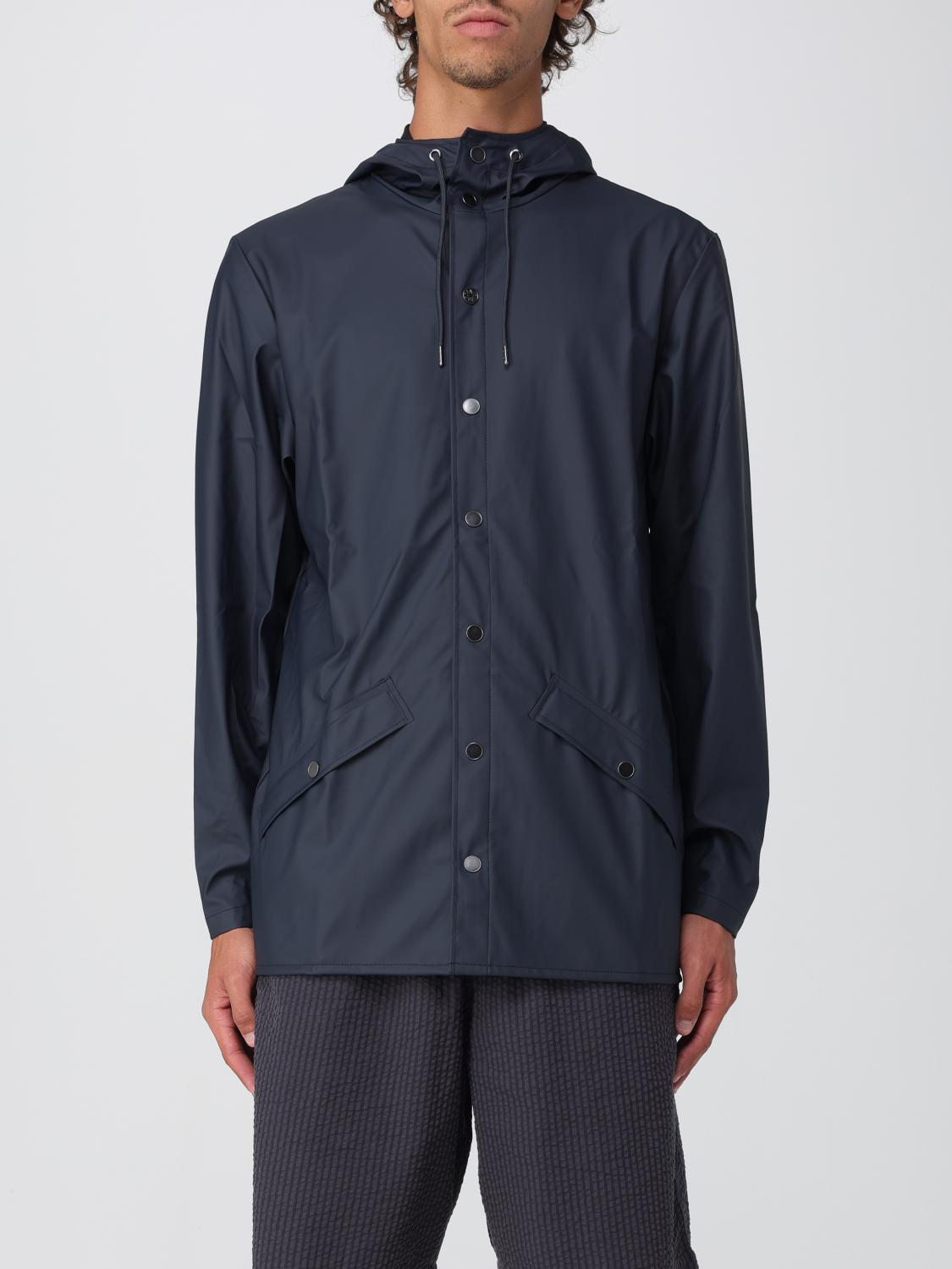 Rains Jacket Men Color Navy In Blue